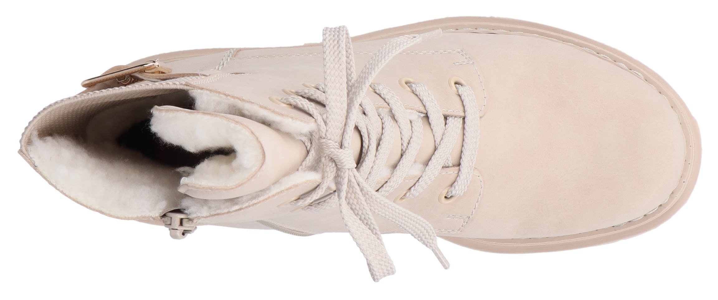 Rieker Winterstiefelette, Schnürstiefelette, Schnürboots, Profilsohle mit Stretch am Schaft
