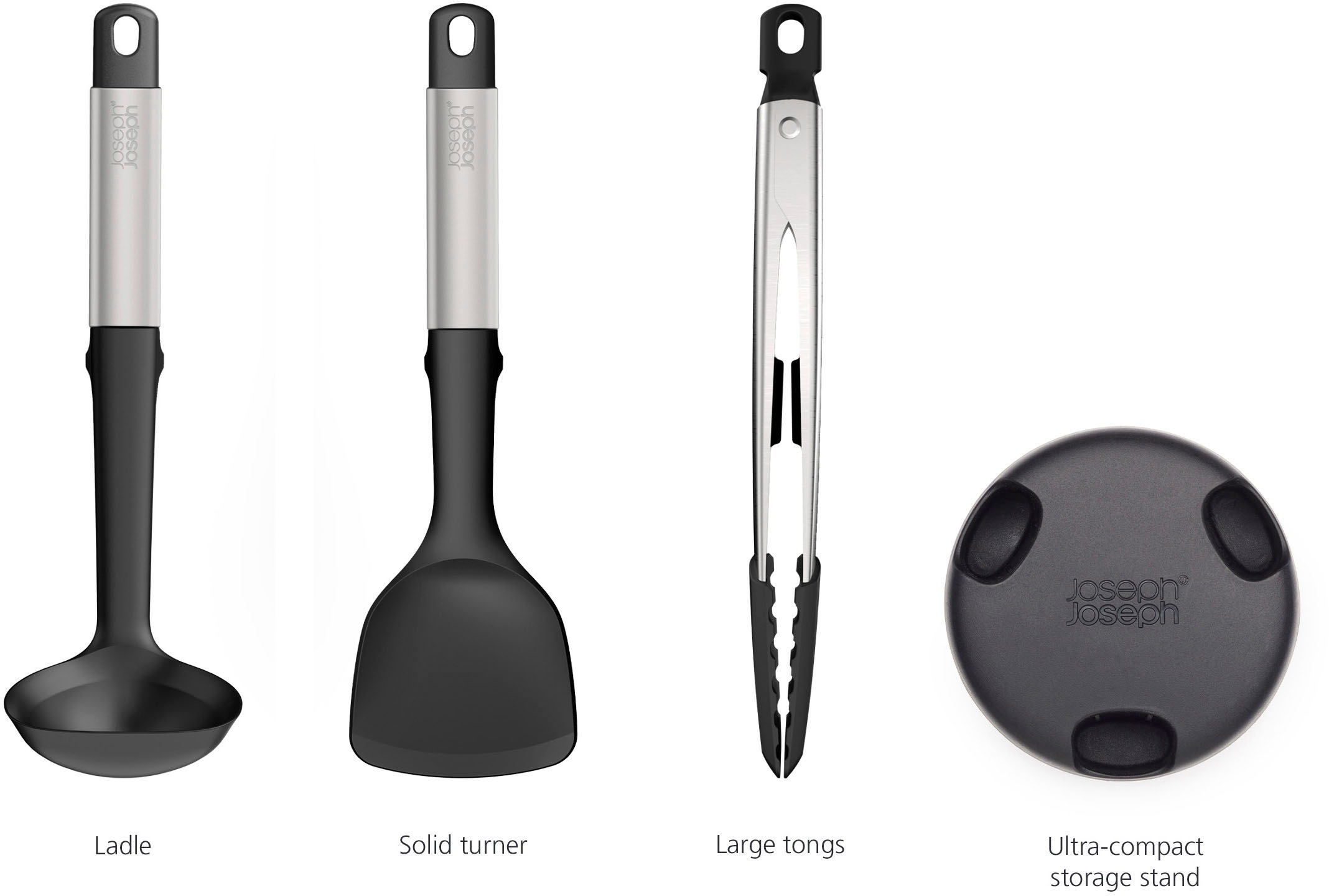 Joseph Joseph Kochbesteck-Set »Elevate Fusion 3pc Silicone Set«, (Set, 4 tlg.), BPA-frei
