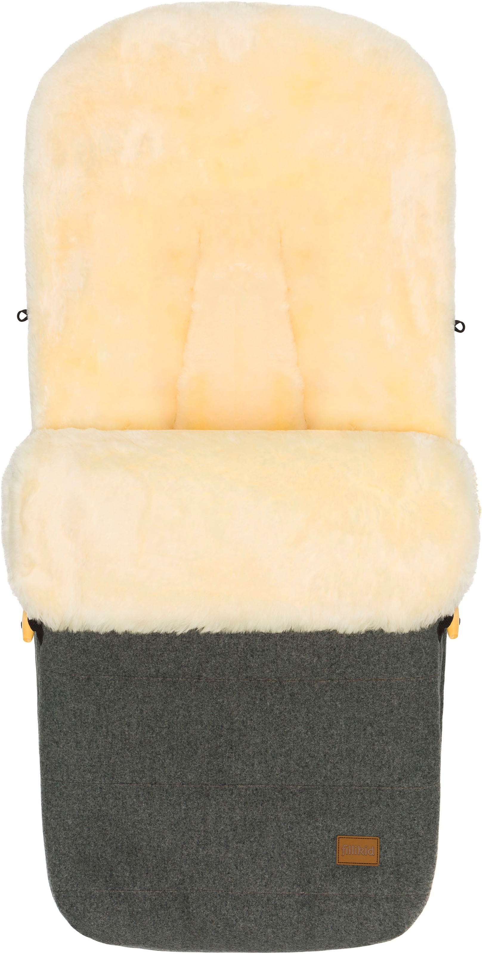 FILLIKID Fußsack »Bernina Wool, Winterfußsack« grau/grau