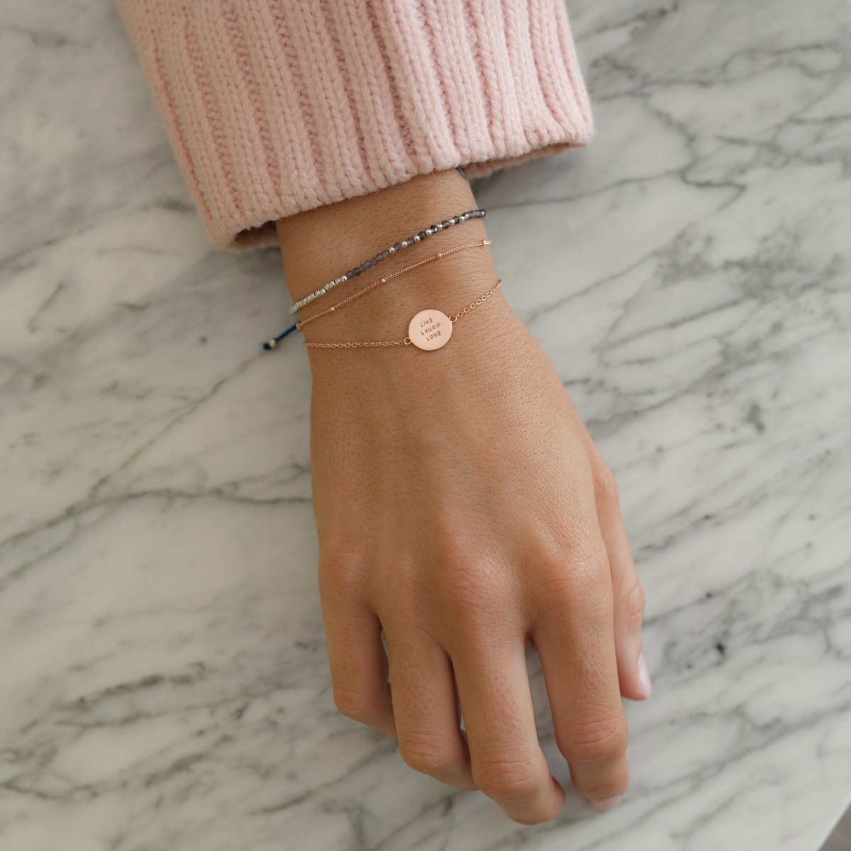 Glanzstücke München Gliederarmband »G270«, (1 tlg.), aus Sterling Silber