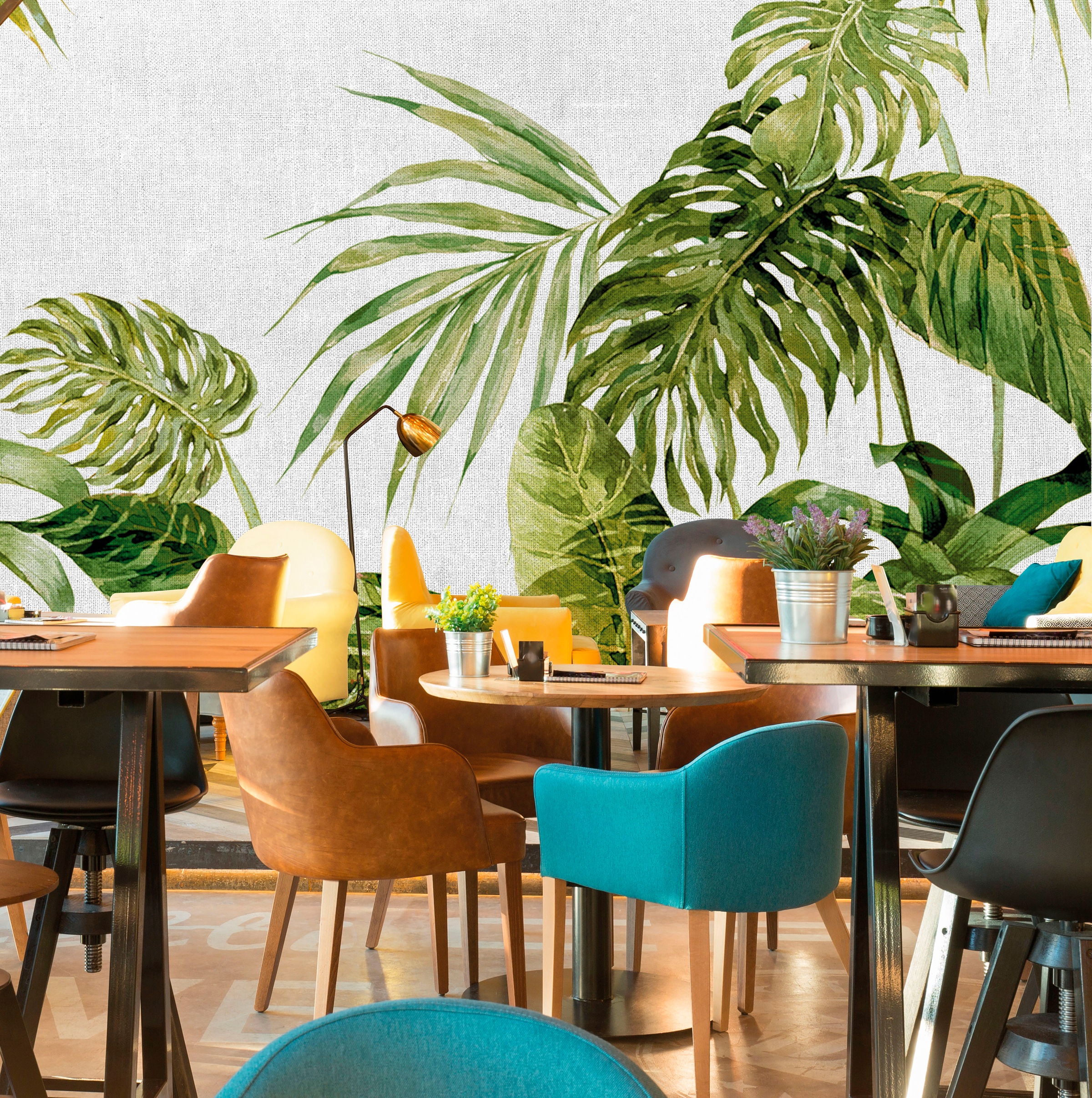 Architects Paper Fototapete »Atelier 47 Tropical Leaves Artwork 1« botanisc günstig online kaufen