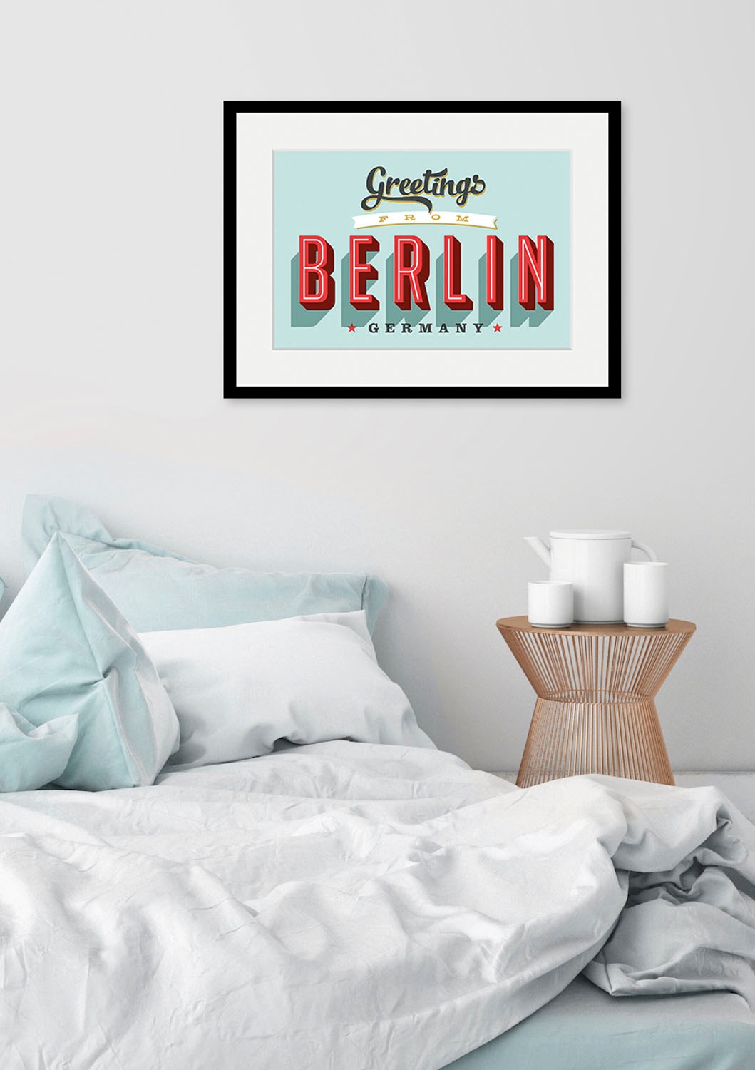 queence Bild »Greetings from Berlin«, Städte-Schriftzug-Deutschland-Stadt-B günstig online kaufen