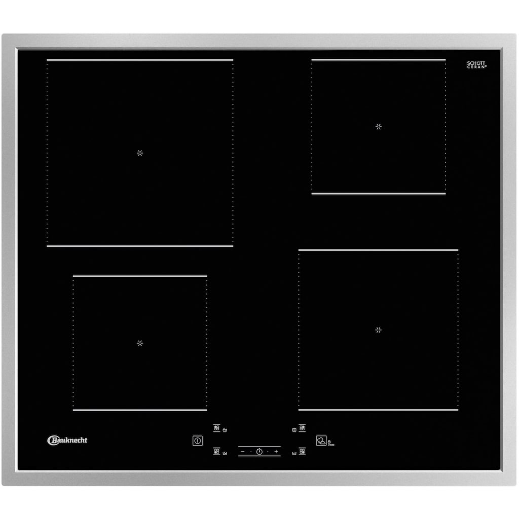 BAUKNECHT Backofen-Set »BAKO 800 PYRO IND«, BAR2 KP8V2 IN, mit 2-fach-Teleskopauszug, Pyrolyse-Selbstreinigung