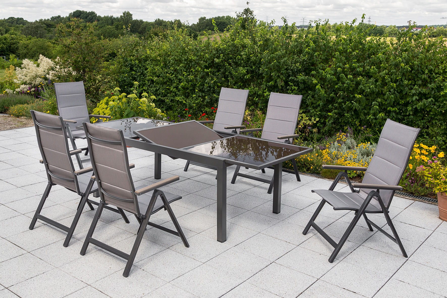 MERXX Garten-Essgruppe »»Trivero«« Set, 5-fach verstellbare Rückenlehne, Ge günstig online kaufen