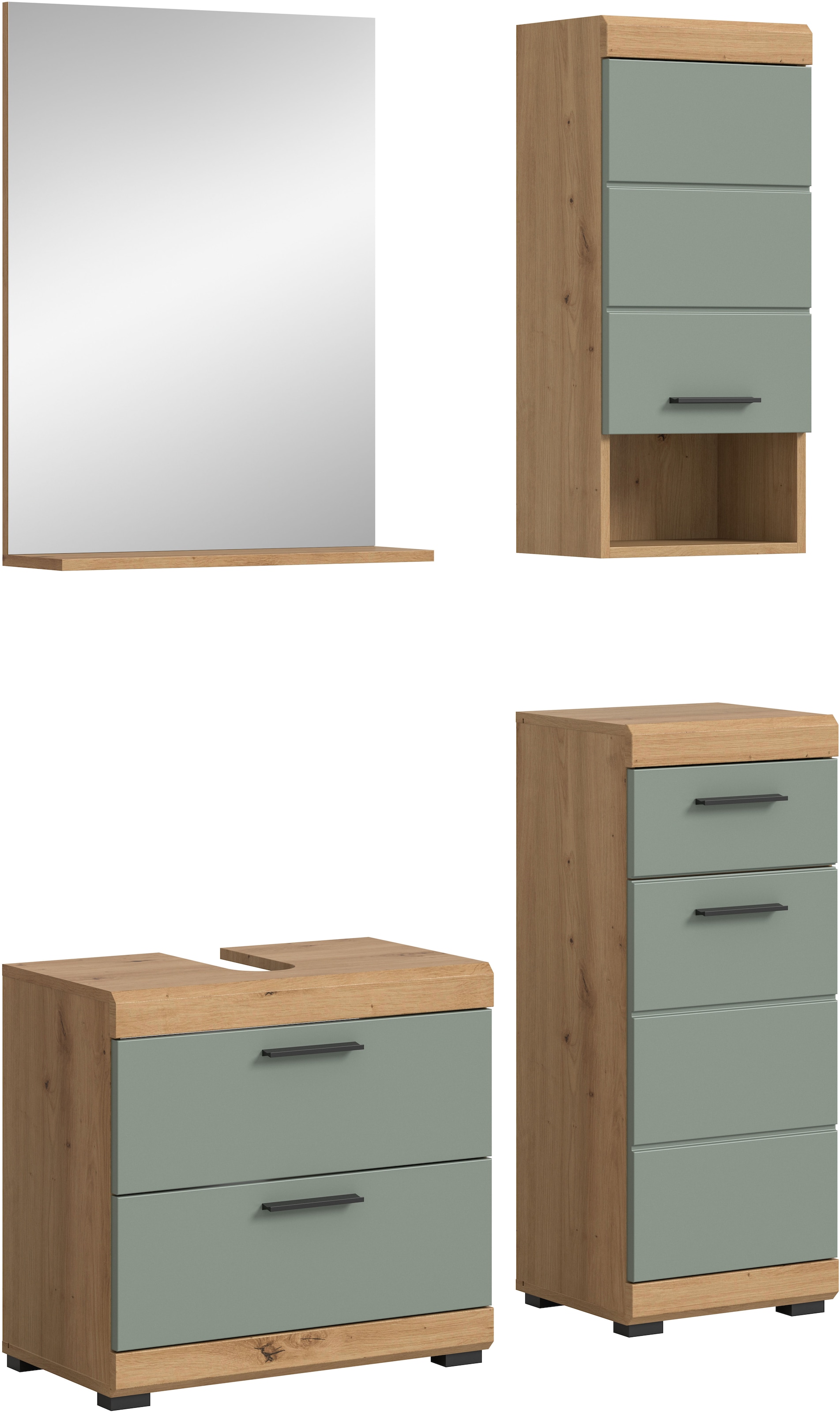 INOSIGN Badmöbel-Set »Siena, 4 teilig, bestehend aus:« Set, TOPSELLER!, 3 S günstig online kaufen