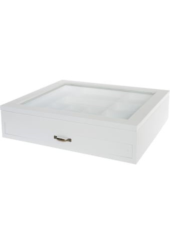 Myflair Möbel & Accessoires Aufbewahrungsbox, Setzkasten, weiß, mit Deckel aus Glas &... kaufen