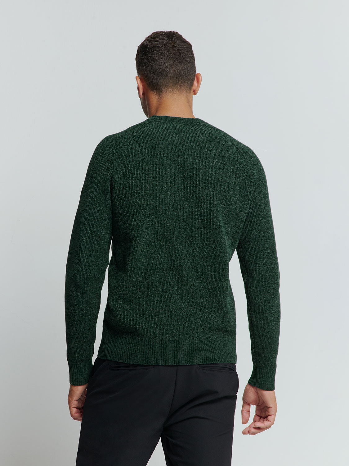 NO EXCESS Rundhalspullover »No Excess Chenillo-Crewneck-Pullover«
