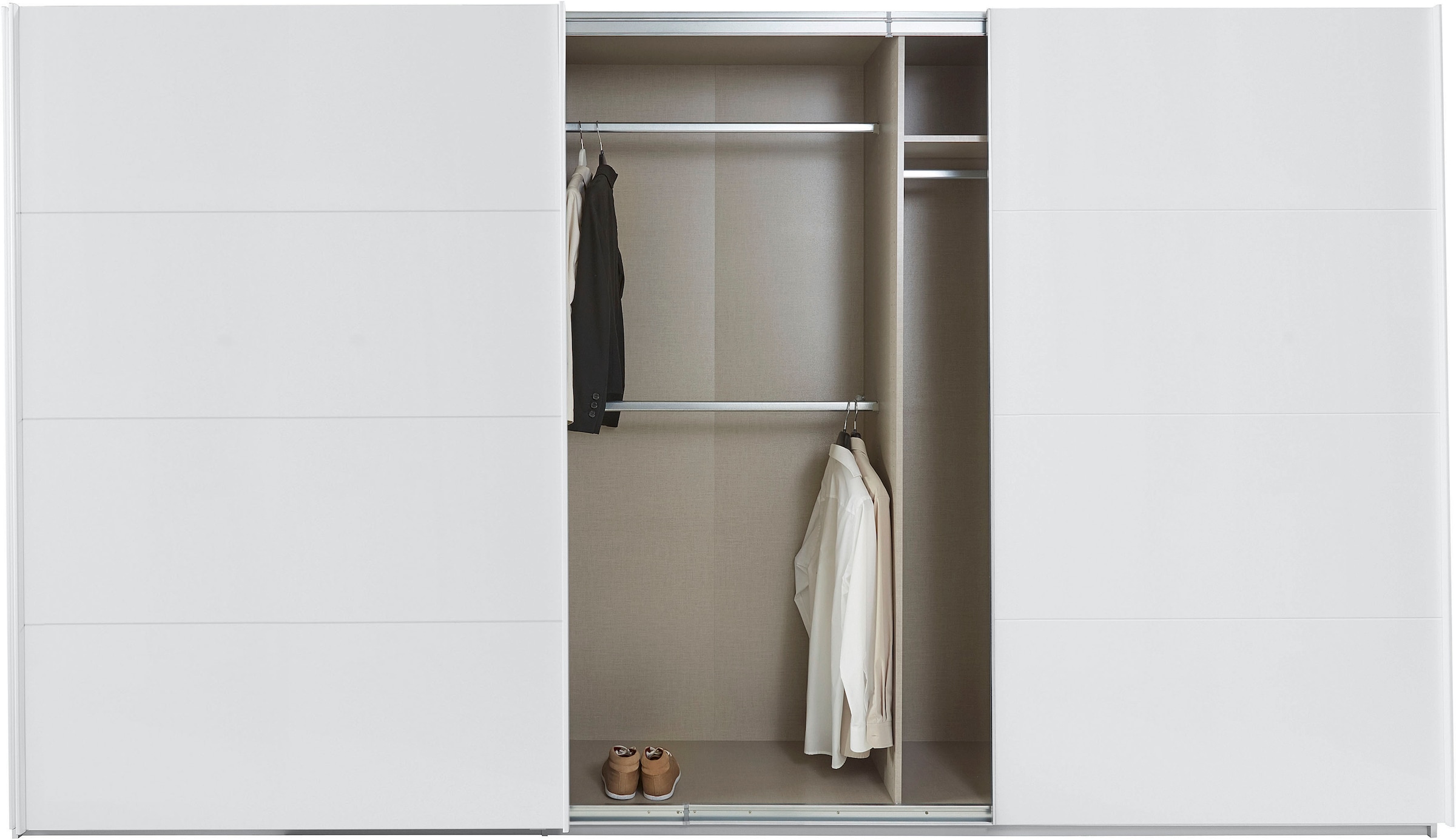 rauch Schwebetürenschrank »Kleiderschrank Schrank Garderobe TOPSELLER OTELI inkl. Inneneinteilung«, mit 3 Innenschubladen sowie zusätzlichen Einlegeböden MADE IN GERMANY