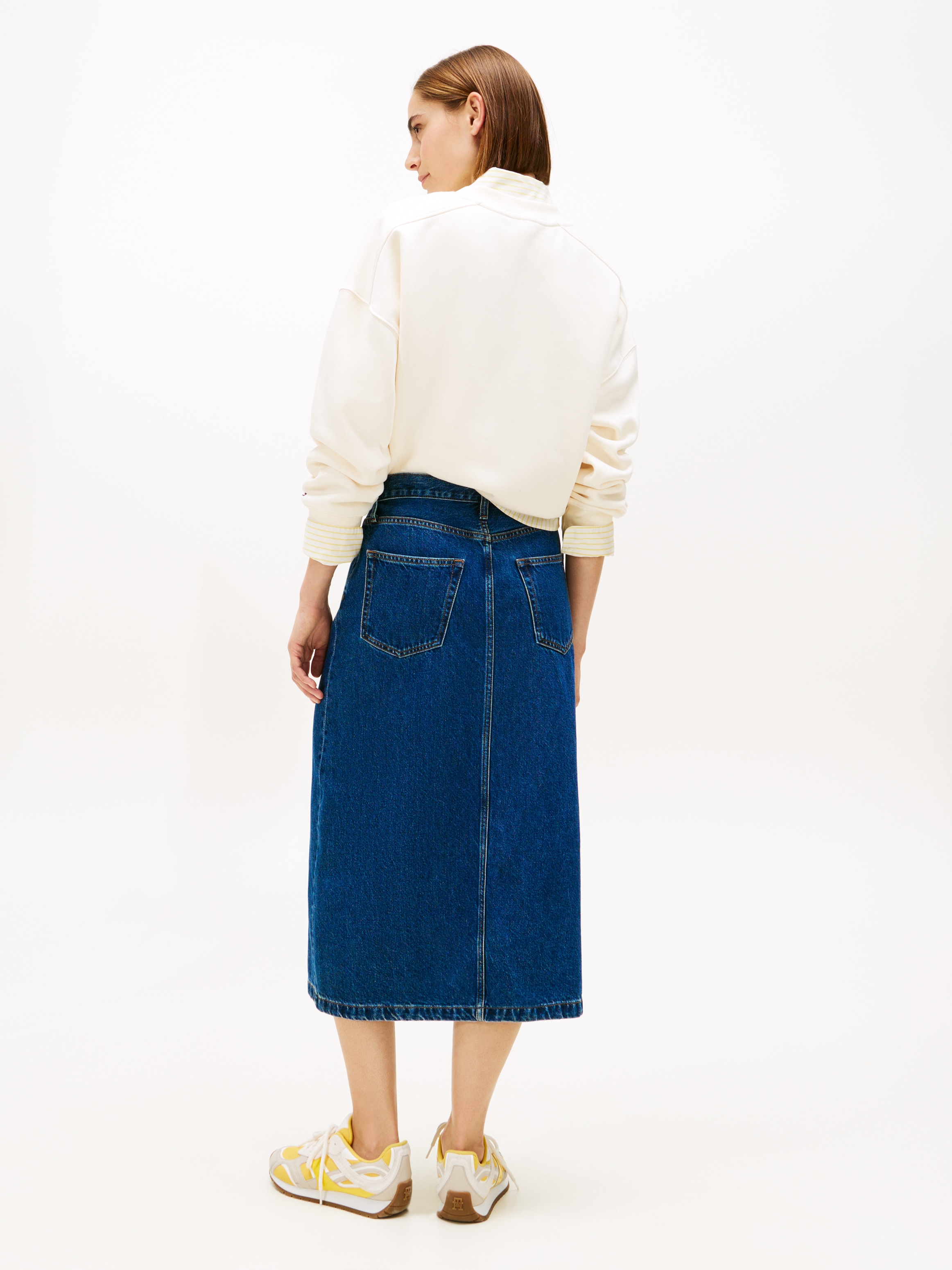 Tommy Hilfiger Jeansrock »DNM EMI MIDI STRAIGHT SKIRT HW«