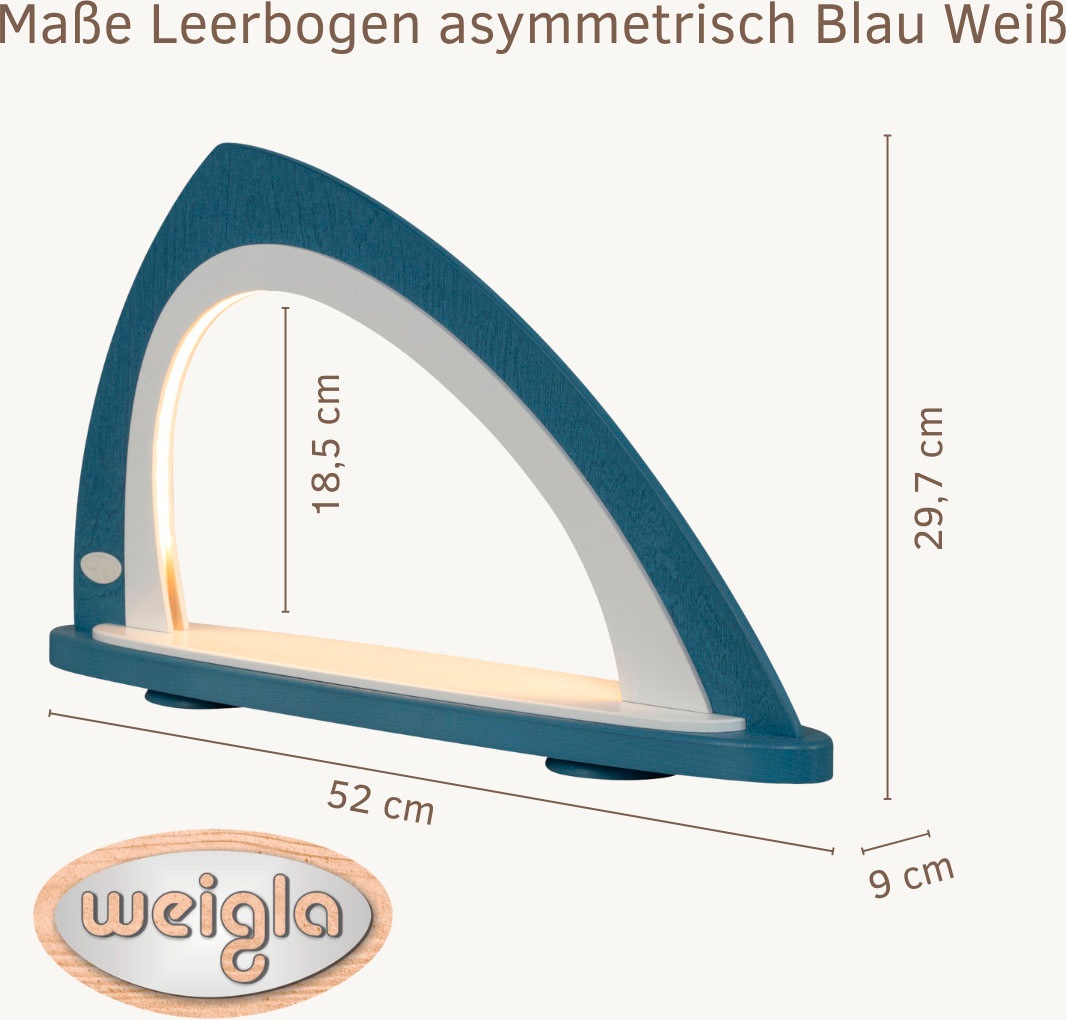 Weigla LED Schwibbogen »Weihnachtsdeko, Made in Germany« 1 Stk. Leerbogen zum Selbstbestücken, asymmetrisch