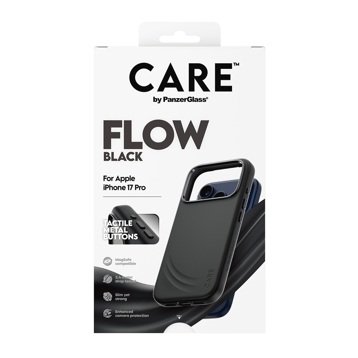 CARE by PanzerGlass Handyhülle »Flow MagSafe Case für Apple iPhone 17 Pro« Apple iPhone 17 Pro Backcover, Schutzhülle, Handyschutzhülle, Case, Schutzcase, stoßfest