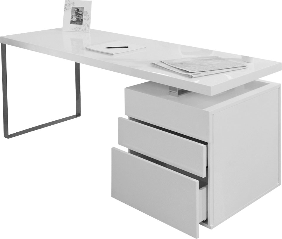 SalesFever Schreibtisch »Varberg - Arbeitsplatz Deluxe Design-Schreibtisch« günstig online kaufen