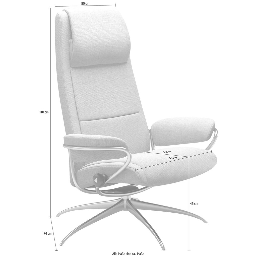 Stressless® Relaxsessel »Paris«, High Back, mit Star Base, Gestell Chrom