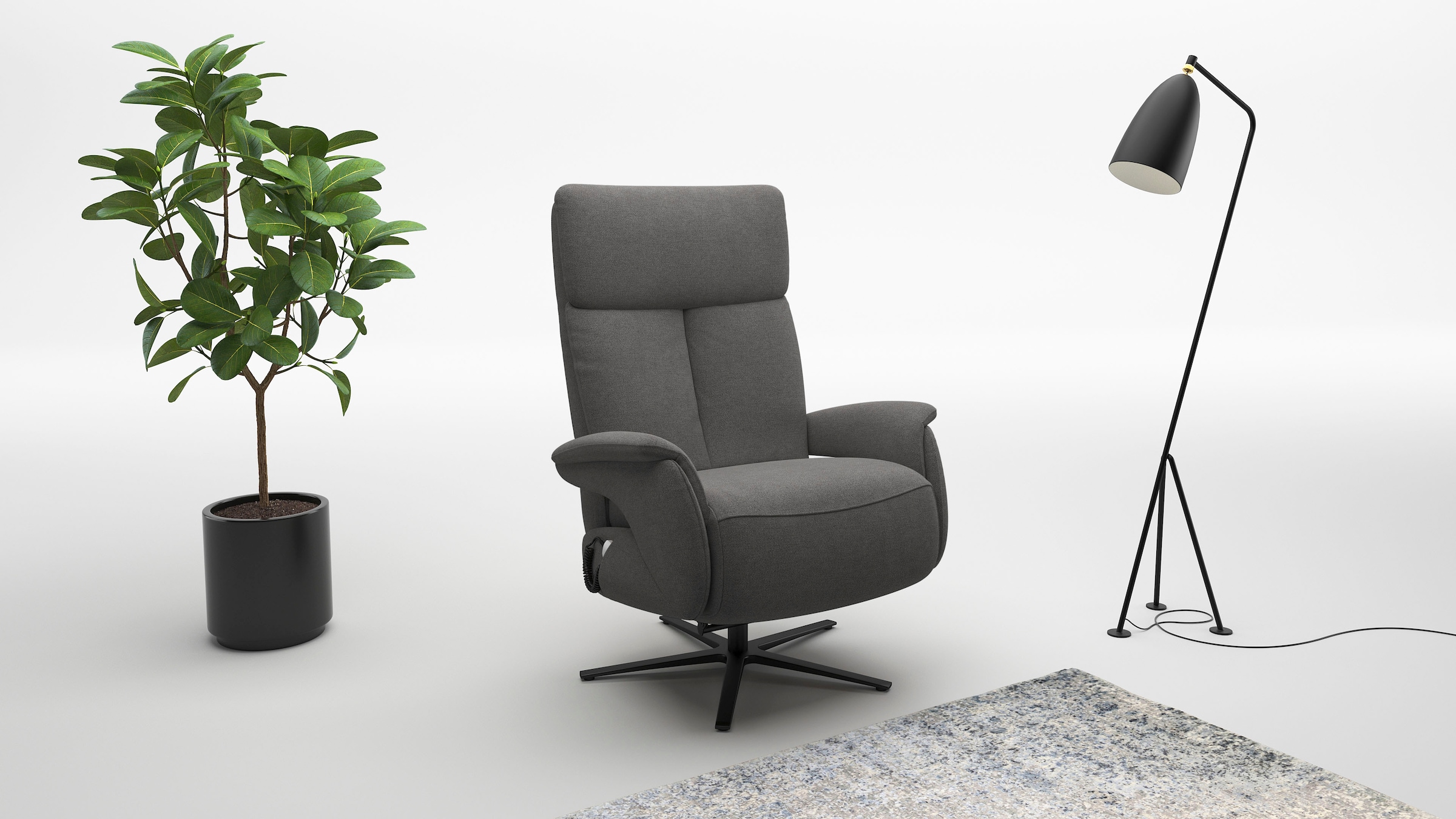 sit&more TV-Sessel »Triple Seven Xtra large, bis 200kg belastbar, mit Herz-Waage Funktion« inkl. Kopfteil- & Drehfunktion, wahlweise mit Akku und Aufstehhilfe