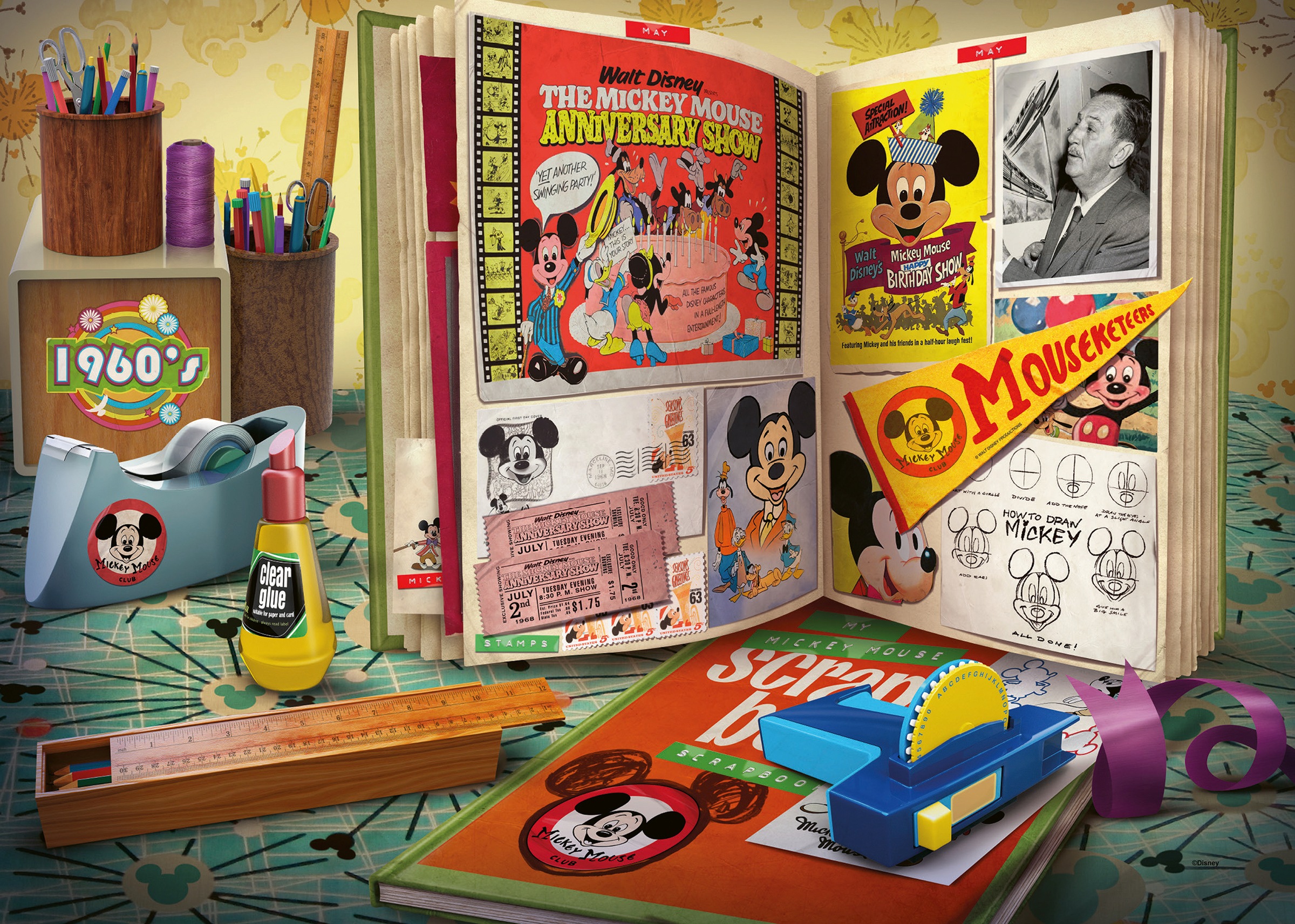 Ravensburger Puzzle »Disney Mickey Mouse, 1960 Mickey Moments«, Made in Germany