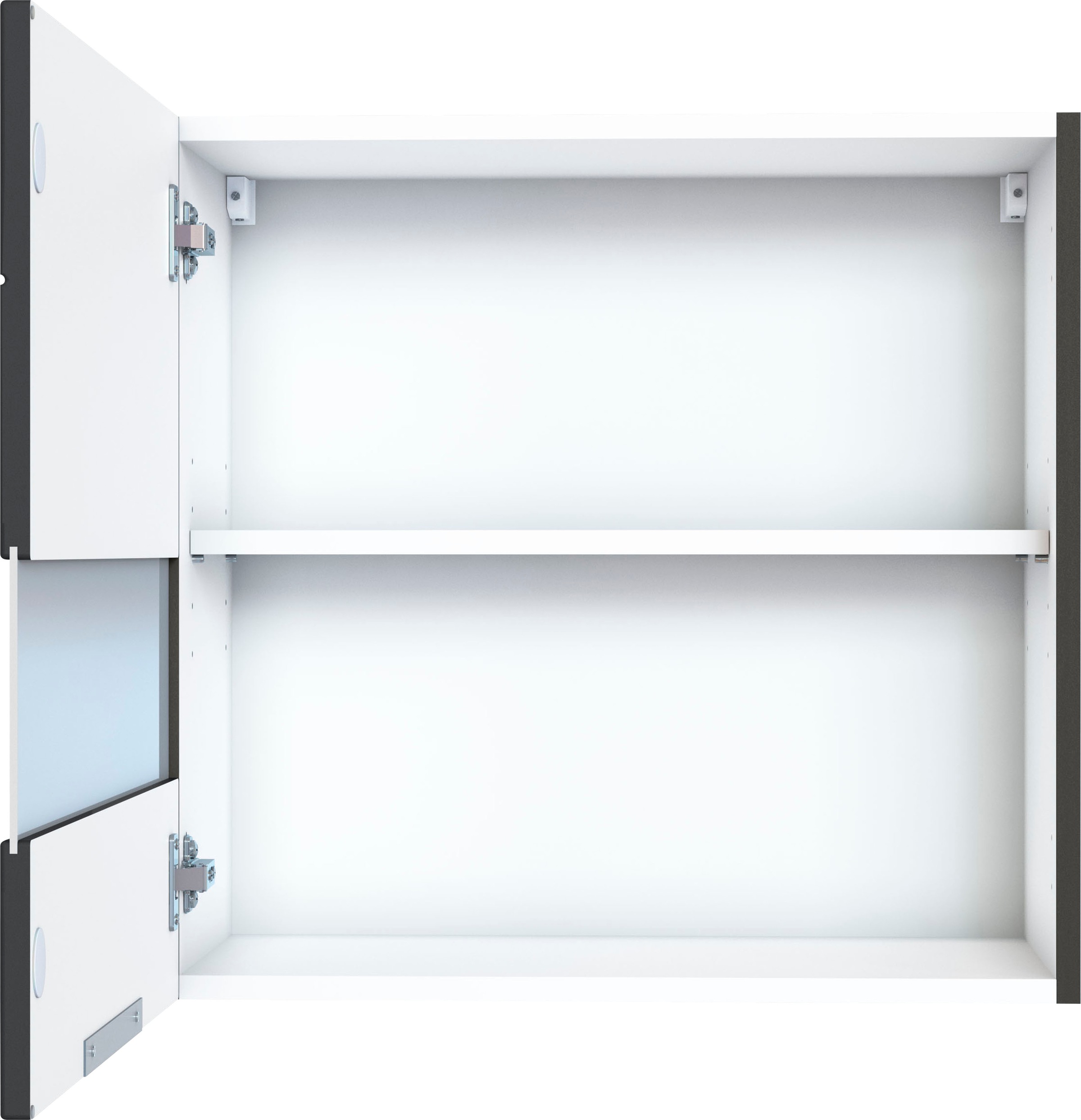 KOCHSTATION Hängeschrank »KS-Luhe«, 60 cm breit, hochwertige MDF-Fronten mit Glaseinsatz