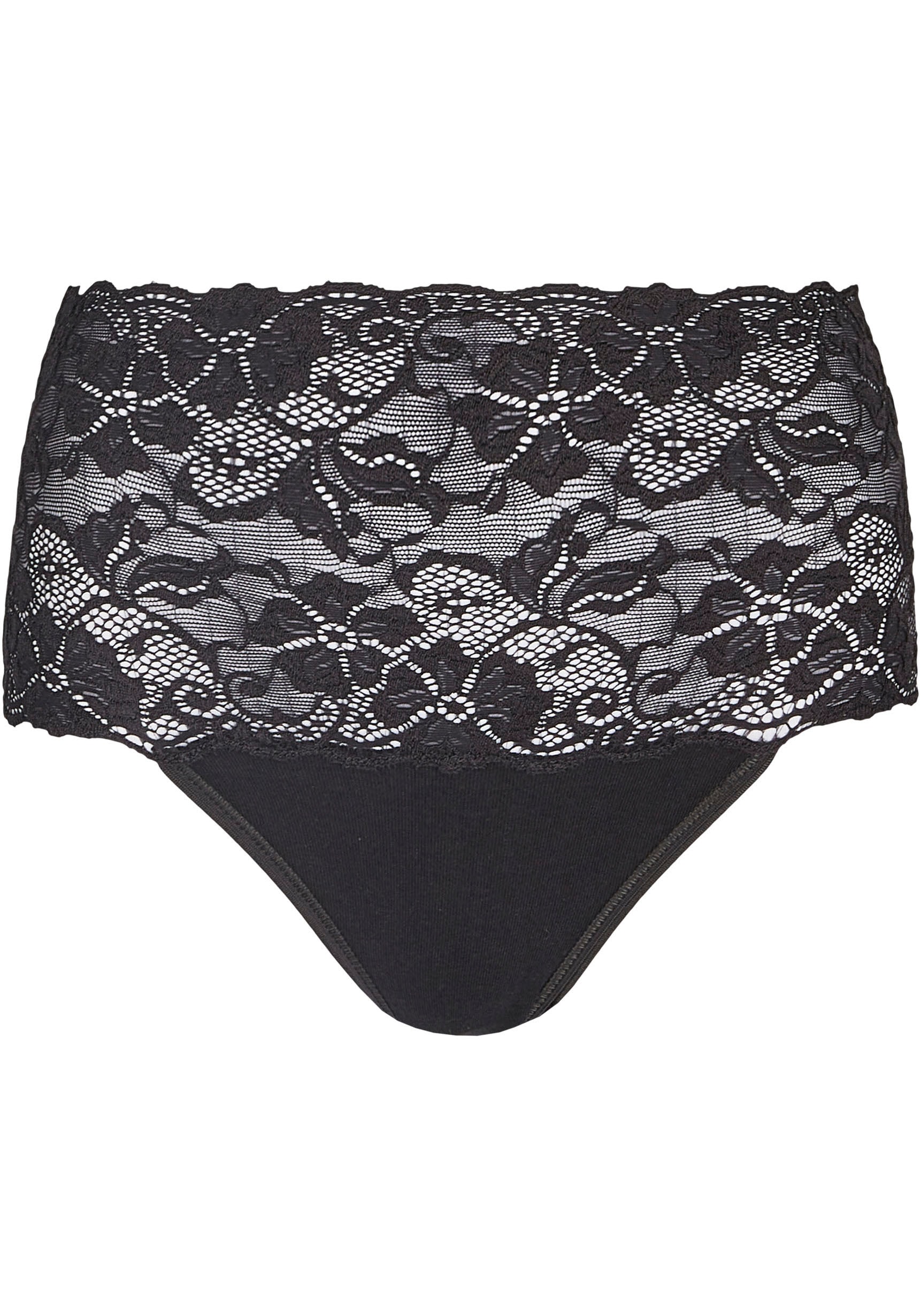 Nina Von C. Taillenslip »"Fine Cotton"« 2er Pack,  eng, elastisch, bequem, feminin, atmungsaktiv, breiter Bund mit Spitze