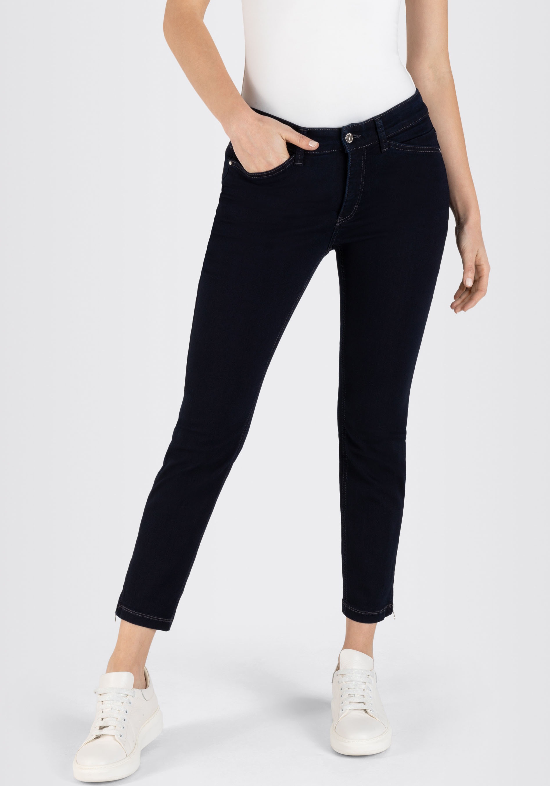 MAC 7/8-Jeans »Dream Chic«, verkürzte Form mit Reißverschluss
