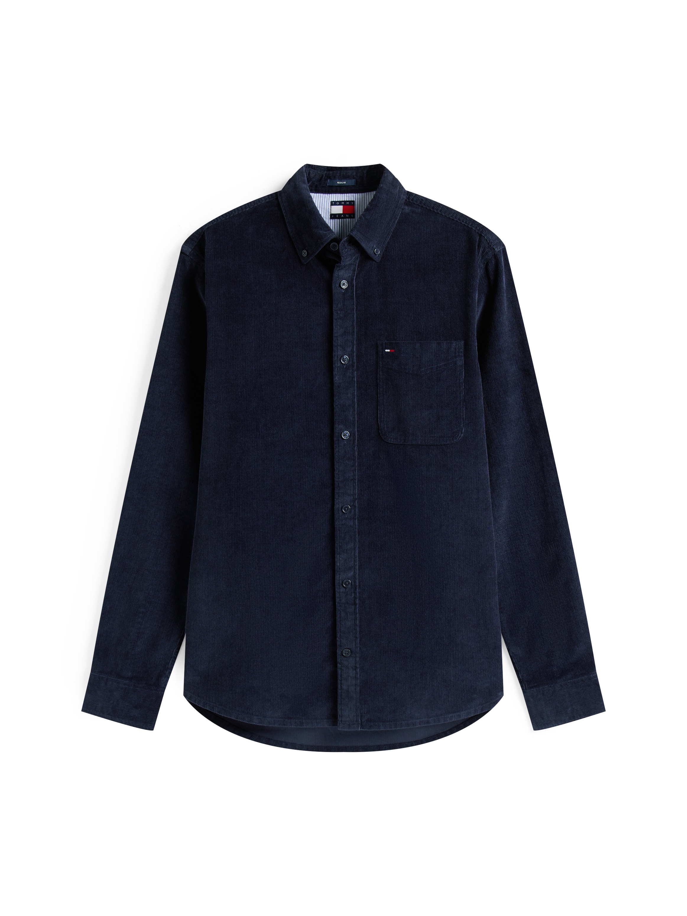 Tommy Jeans Langarmhemd »TJM BABY CORD SHIRT EXT« Cordhemd Regular Fit, Button-down-Kragen