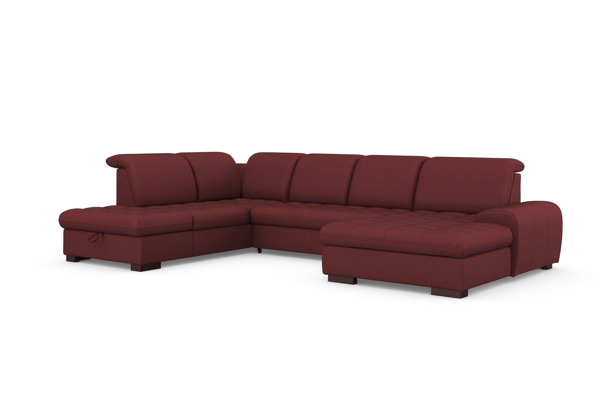 sit&more Wohnlandschaft »Luxor U-Form«, wahlweise mit Bettfunktion, Bettkasten und Kopfteilverstellung