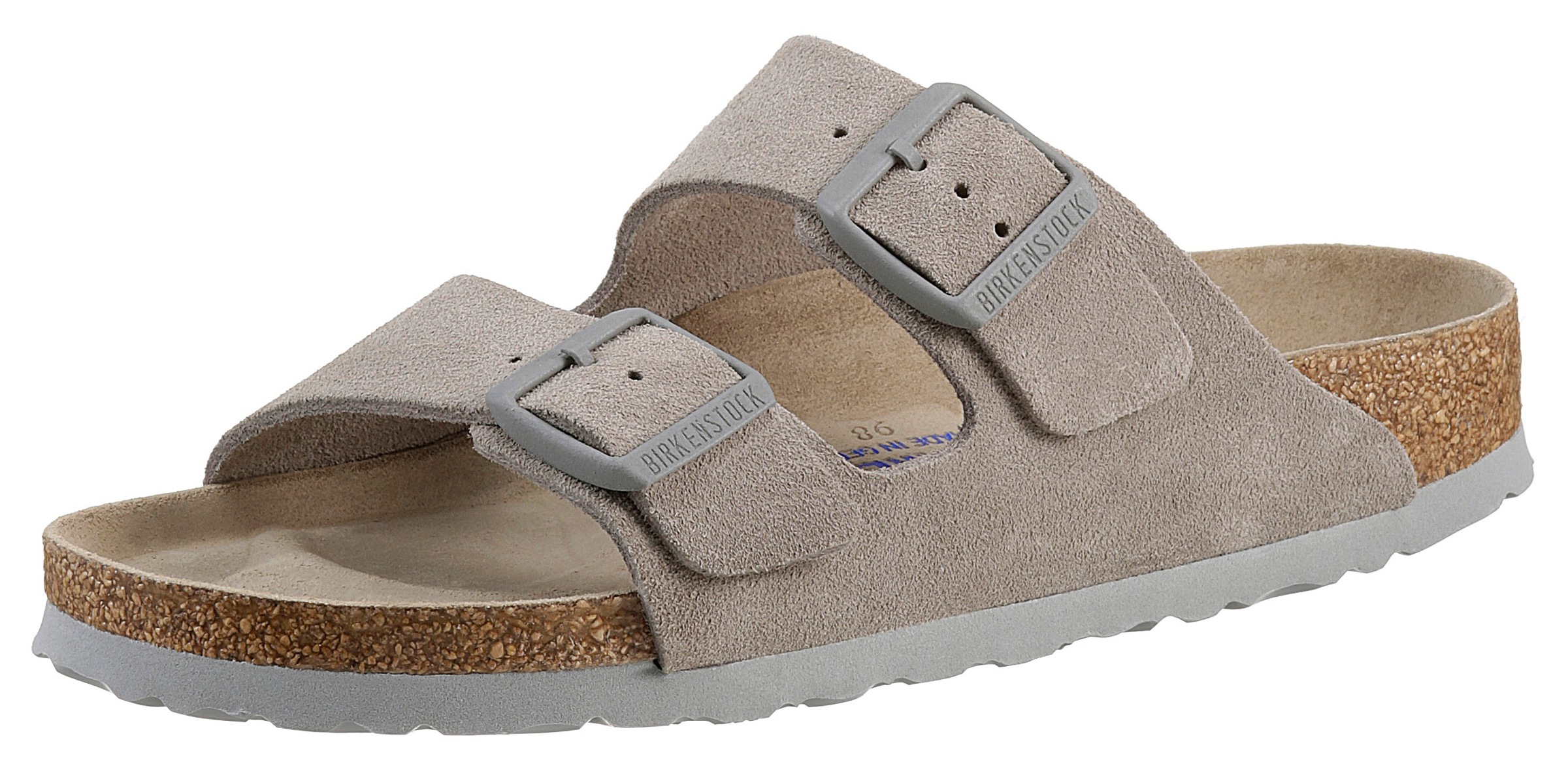 Birkenstock Pantolette »Arizona Suede SFB«, aus Leder, schmale Schuhweite kaufen
