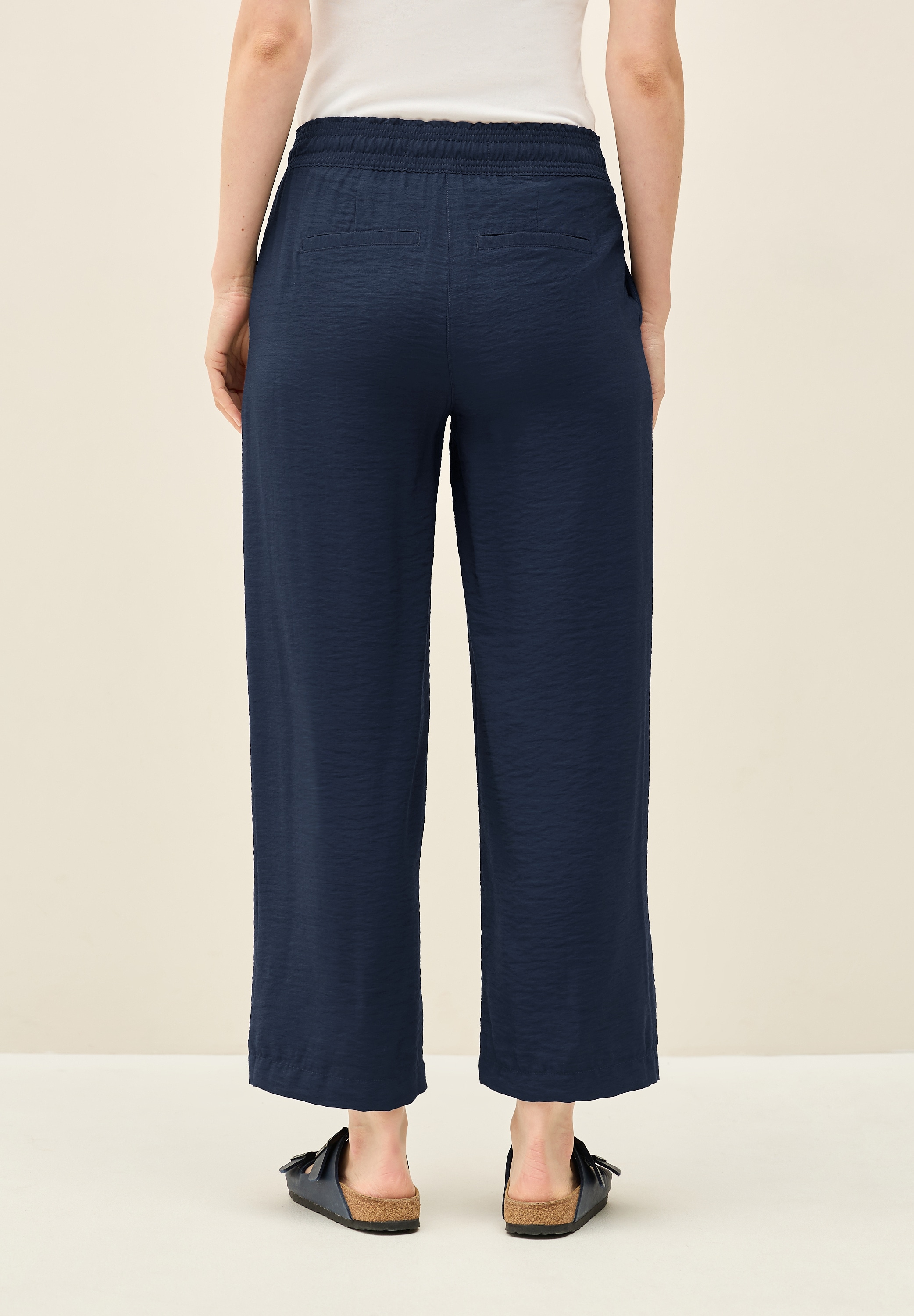 Cecil Stoffhose »Style Neele«, 7/8 Twill mit Struktur