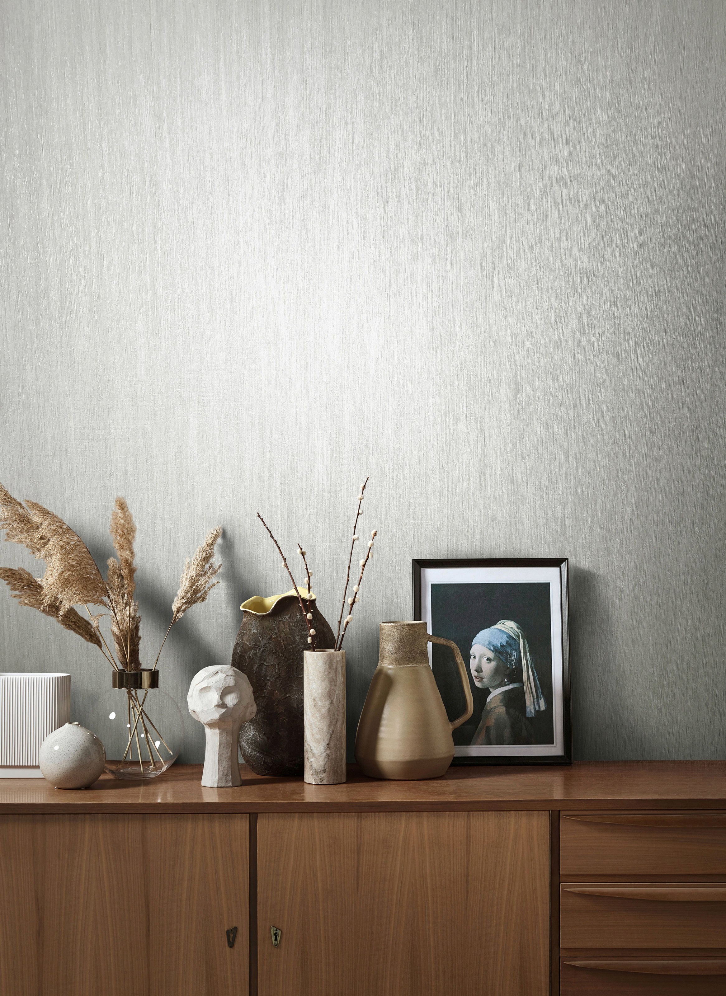 Marburg Vliestapete Natural Opulence Struktur Uni Weiß-Beige FSC® günstig online kaufen