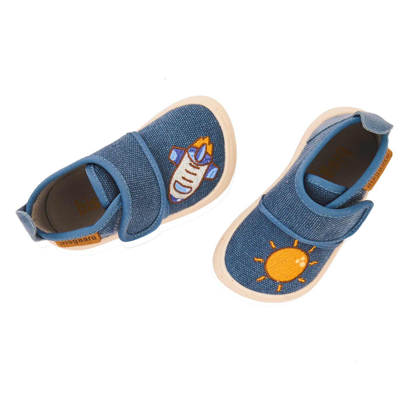 Bisgaard Hausschuh »barefoot basic«  Klettschuh mit Stickerei, Größenschablone zum Download