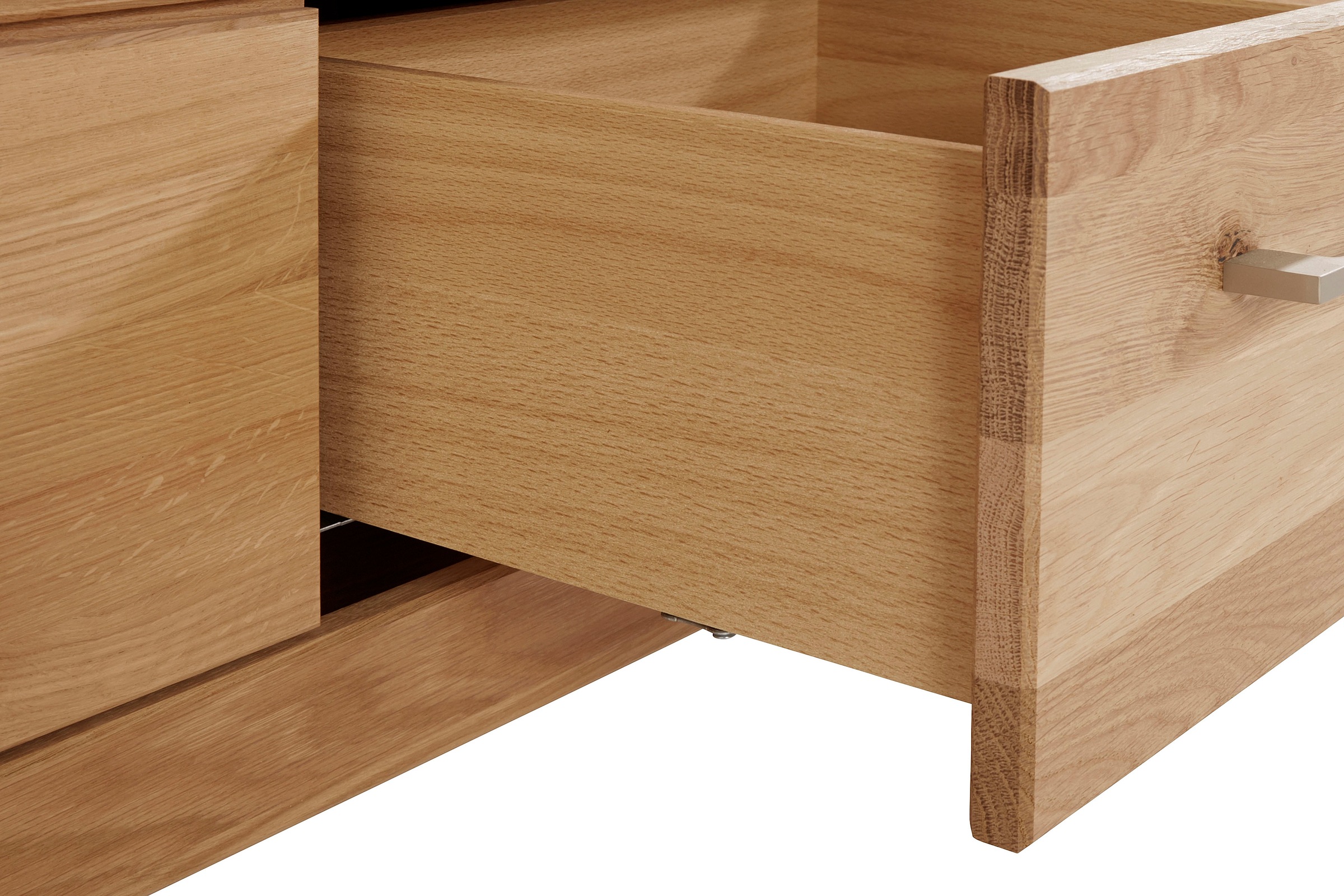 VOGL Möbelfabrik Lowboard »1237«, Massivholzfront, Breite ca. 211 cm, mit Softclose Funktion