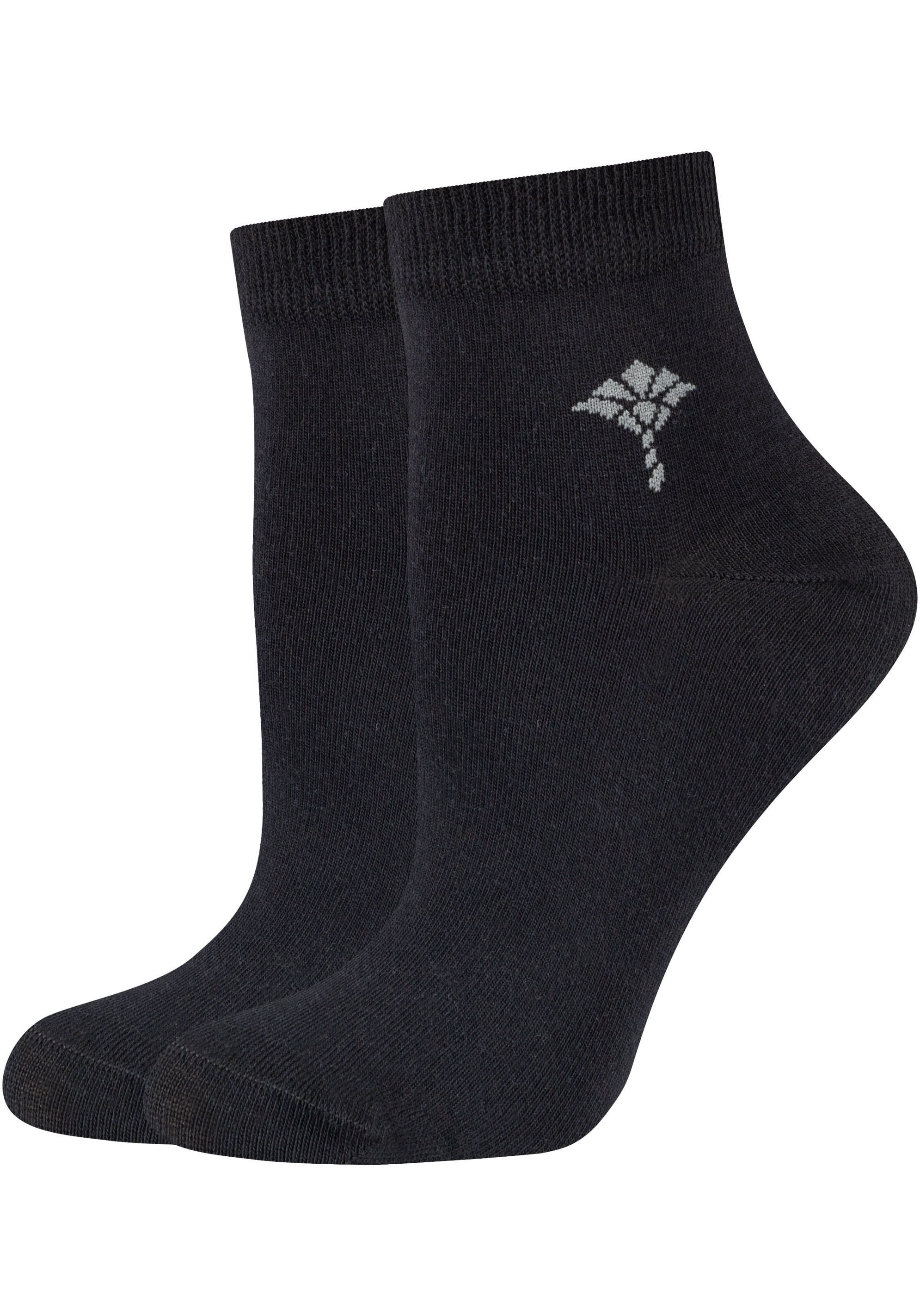 JOOP! Kurzsocken »for your daily glam«, (4 Paar), mit weichem Fußbett