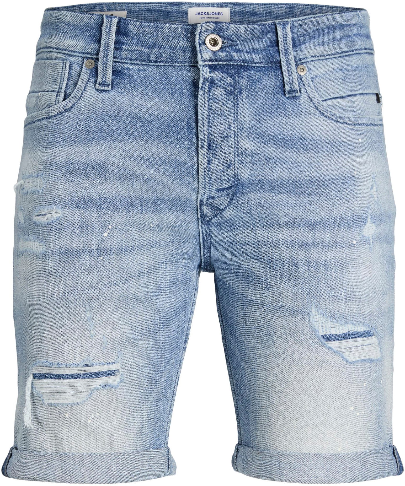 Bild von Jack & Jones Jeansshorts »JJIRICK JJBLAIR SHORTS GE 840 SN«, mit Destroyed Effekt