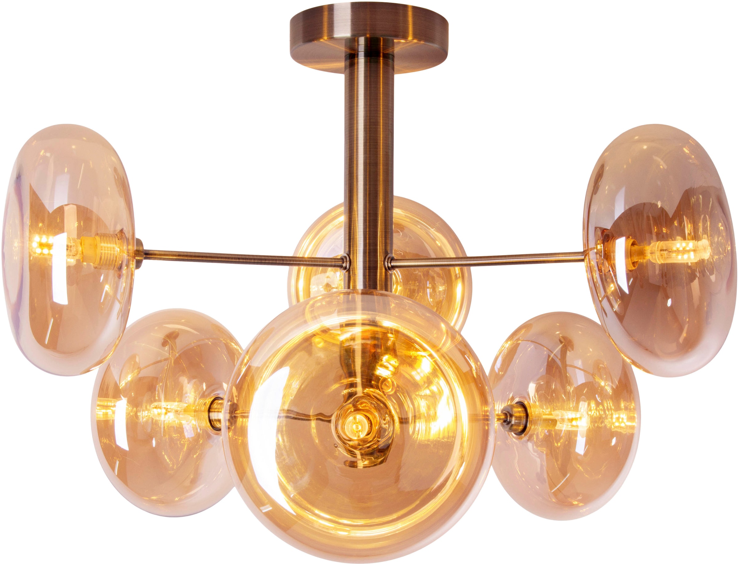 näve Deckenleuchten »Orion« G9 1 Stk. Glasschirme, 6flg. G9, exkl. Leuchtmi günstig online kaufen