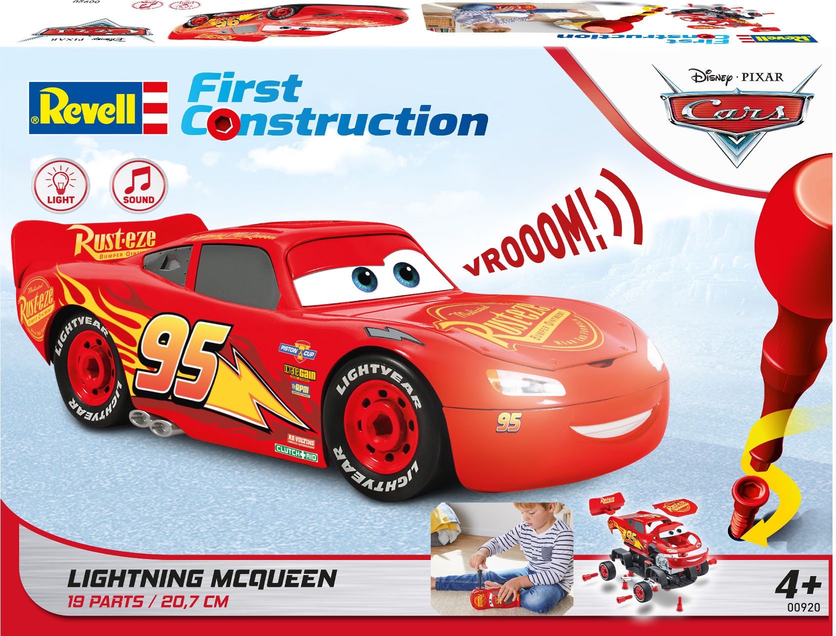 Revell® Modellbausatz »Revell First Construction, Lightning McQueen«, 1:20