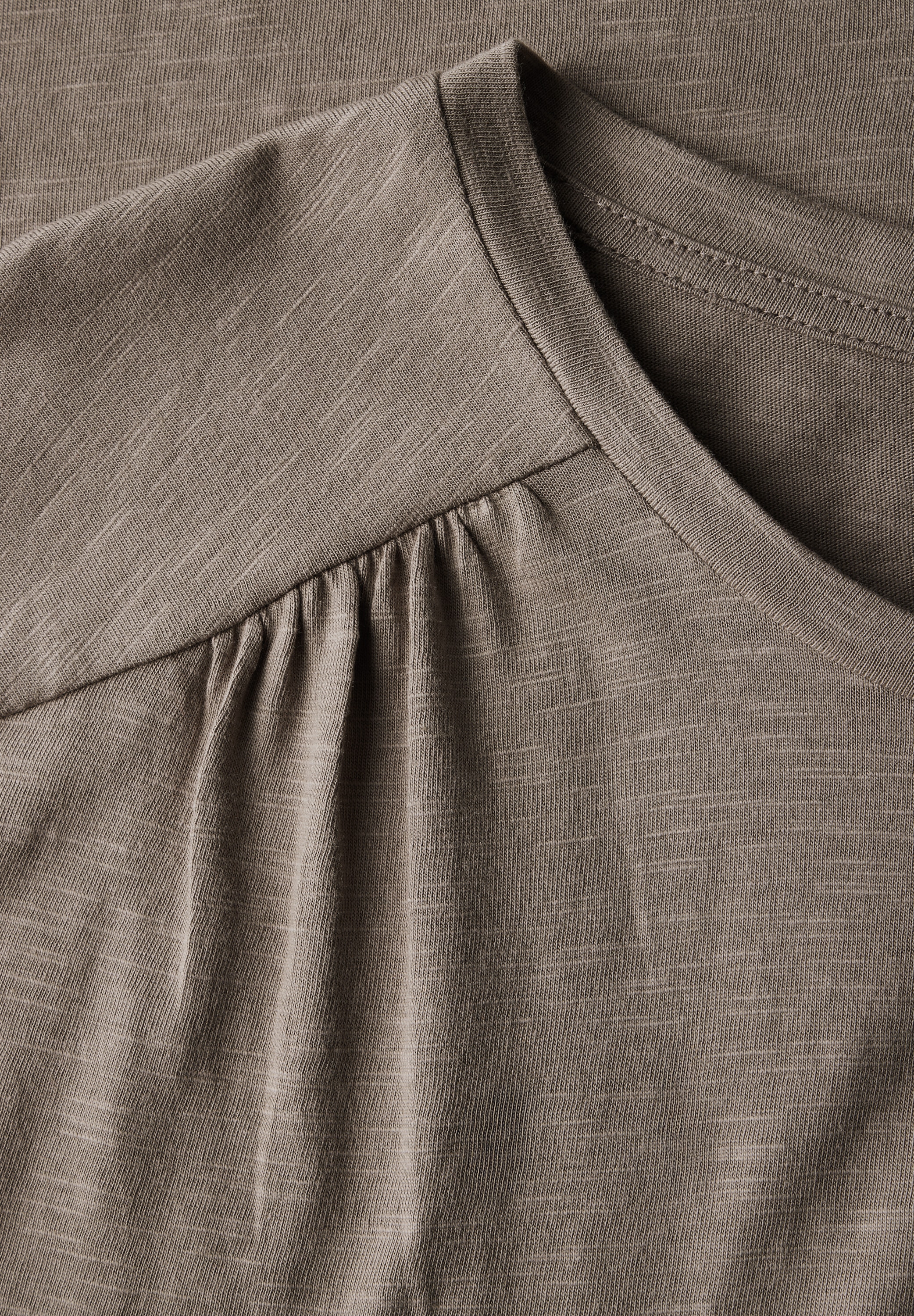 STREET ONE Shirttop, mit Raffung an der Schulter