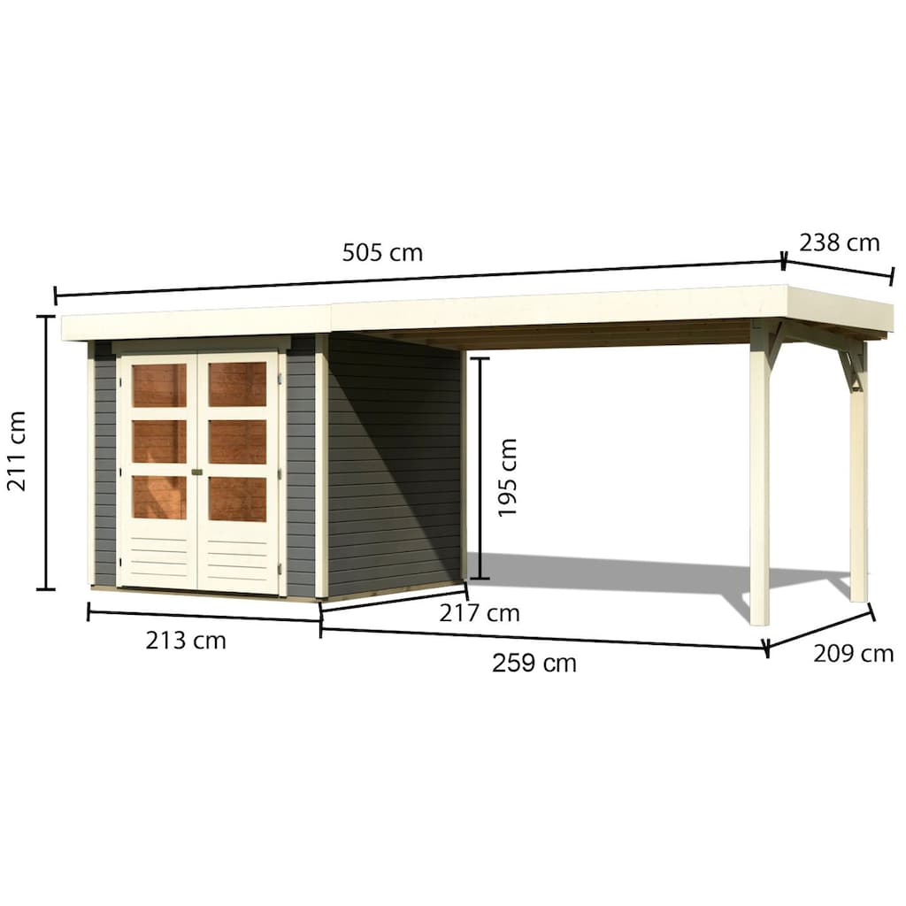 Karibu Gartenhaus »Arnis«, (Set)