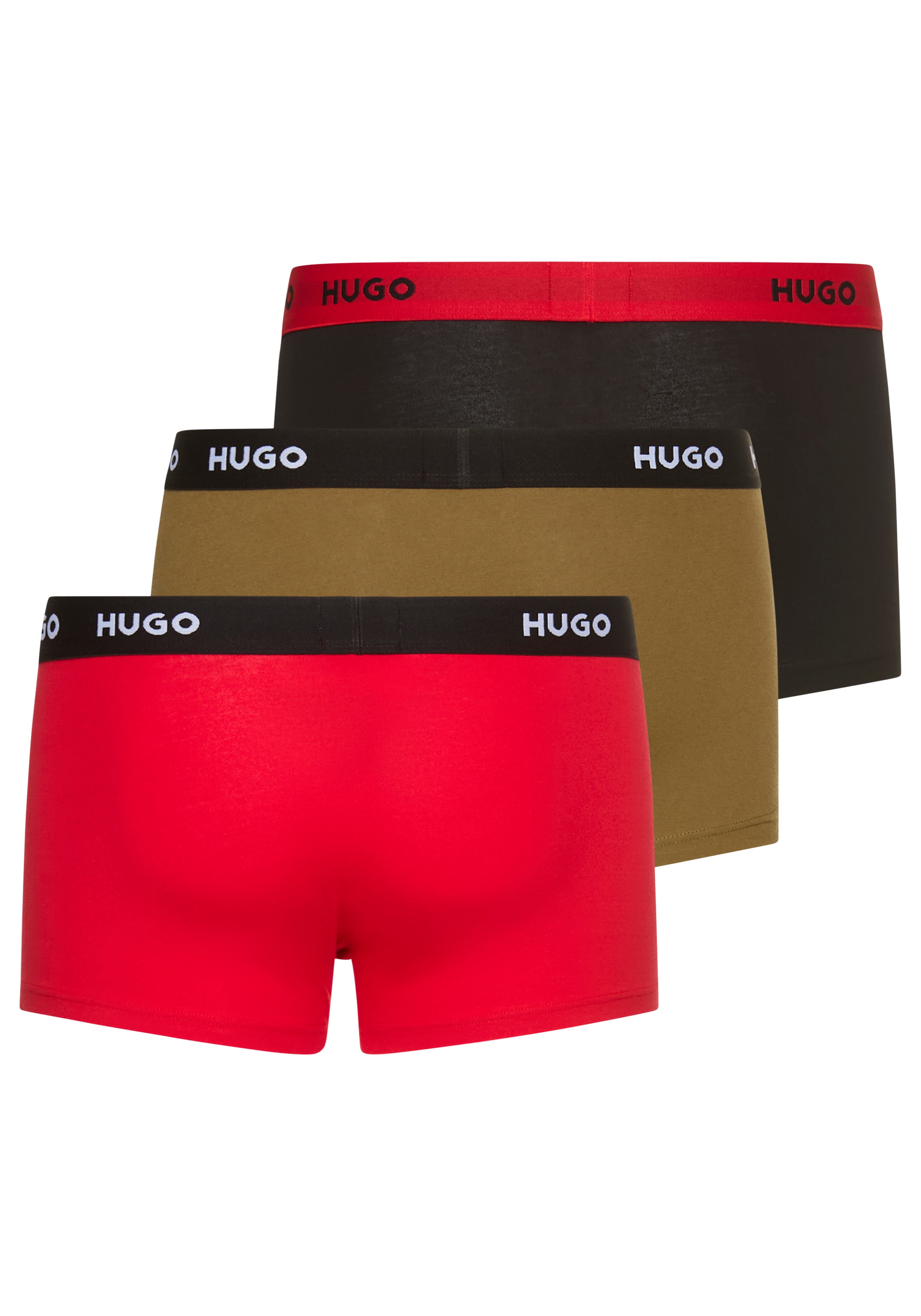 HUGO Underwear Trunk »TRUNK TRIPLET PACK«, (Packung, 3 St.), mit Logoschriftzug auf dem Bund