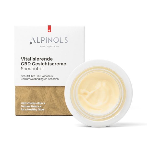 3. Bild von ALPINOLS Tagescreme »CBD Gesichtscreme mit Sheabutter 50 ml«, mit 500mg Schweizer CBD aus Bio Full-Spectrum-Hanfextrakt