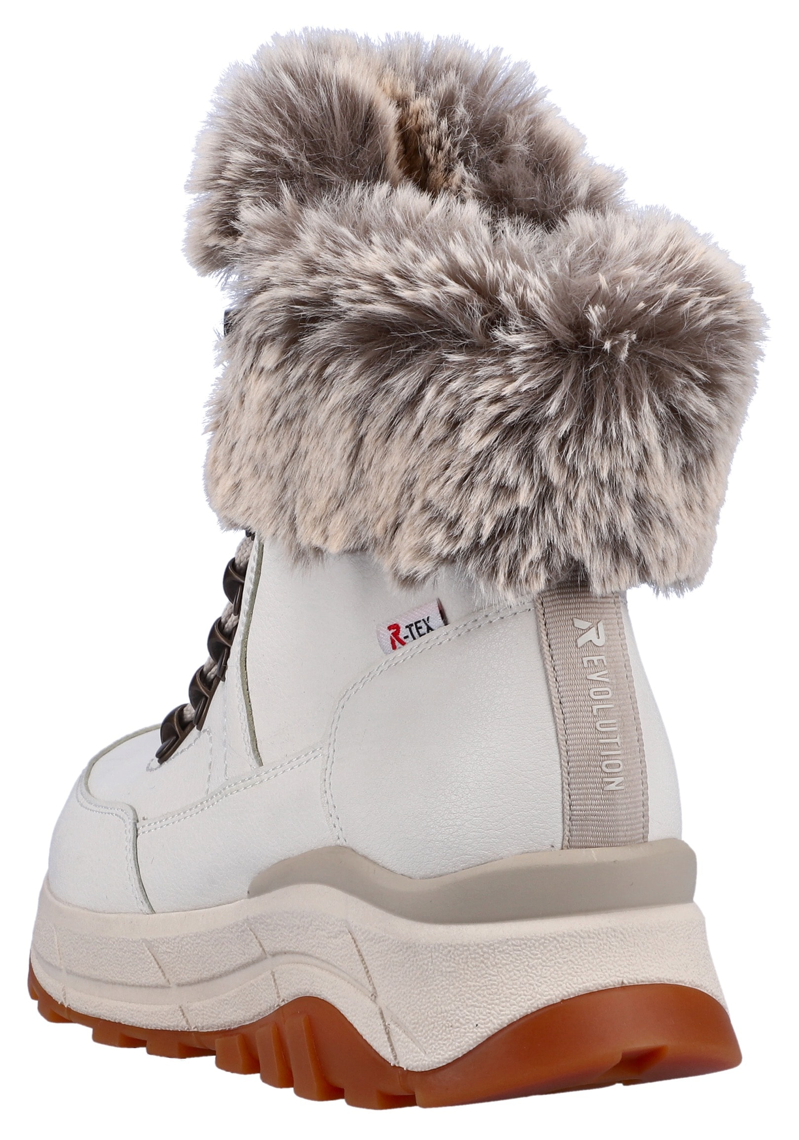 Rieker EVOLUTION Winterboots, Hightop Sneaker, Schnürboots, Winterschuh mit Lammwollfutter