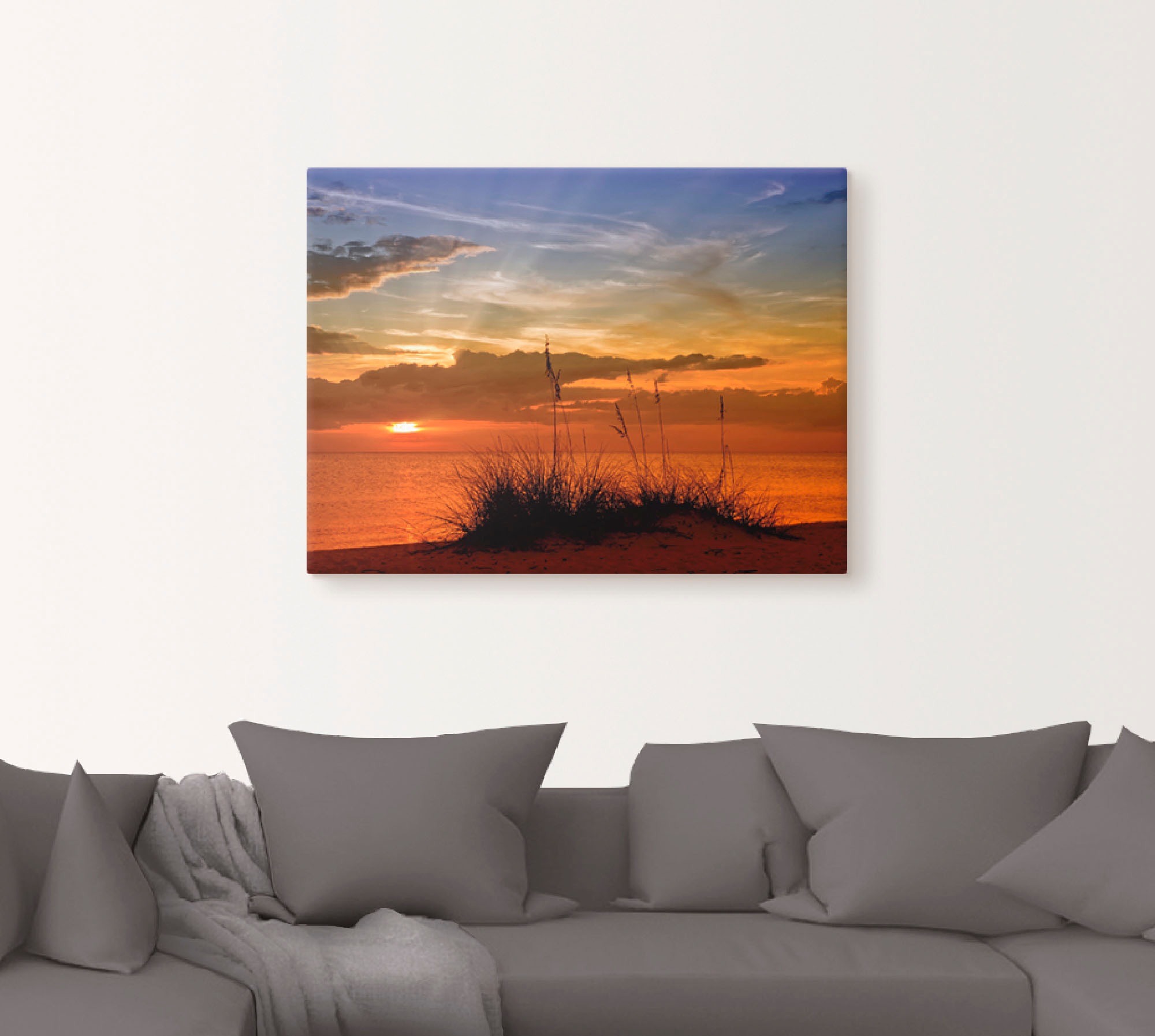 Artland Wandbild »Herrlicher Sonnenuntergang«, Sonnenaufgang & -untergang, günstig online kaufen