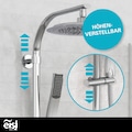 Eisl Duschsystem »STILOVAL«, Regendusche ohne Armatur, Duschsystem mit Kopfbrause und Handbrause