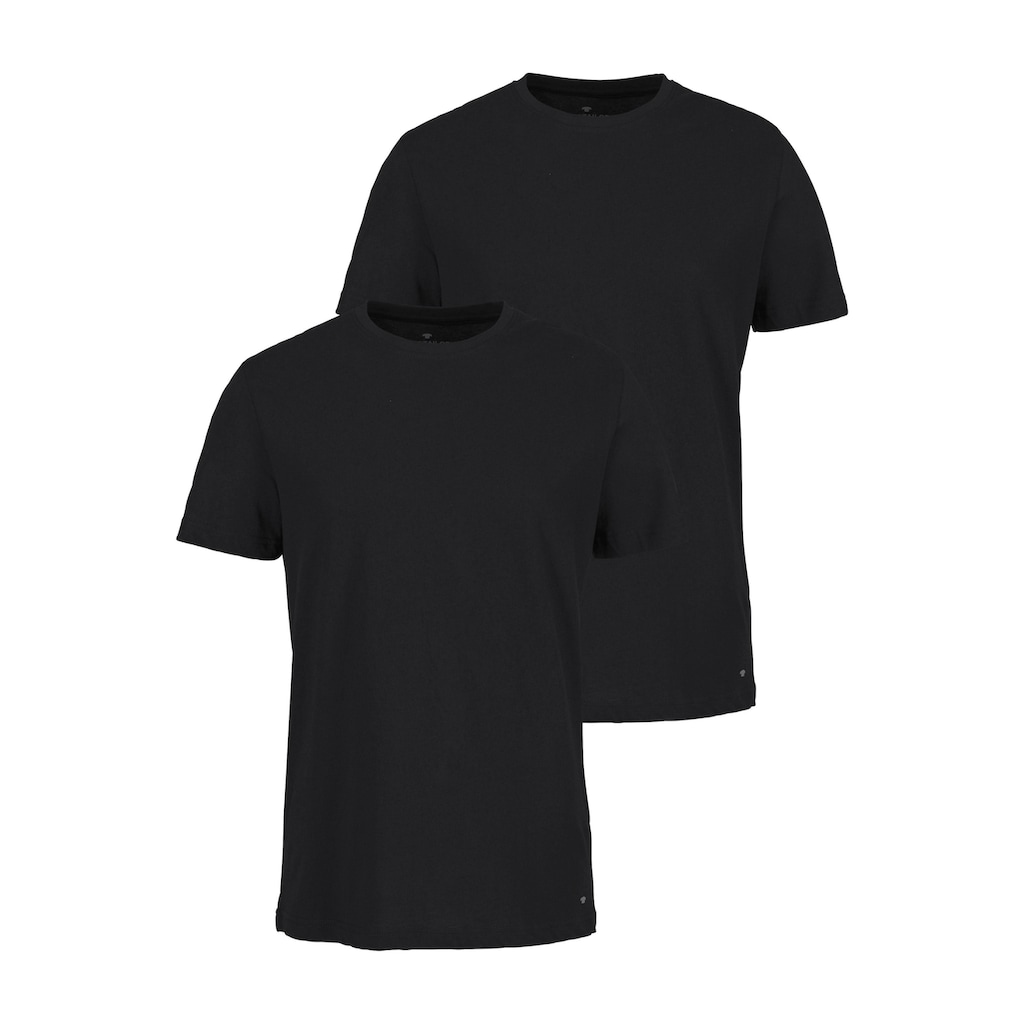 TOM TAILOR T-Shirt, (Packung, 2er-Pack)