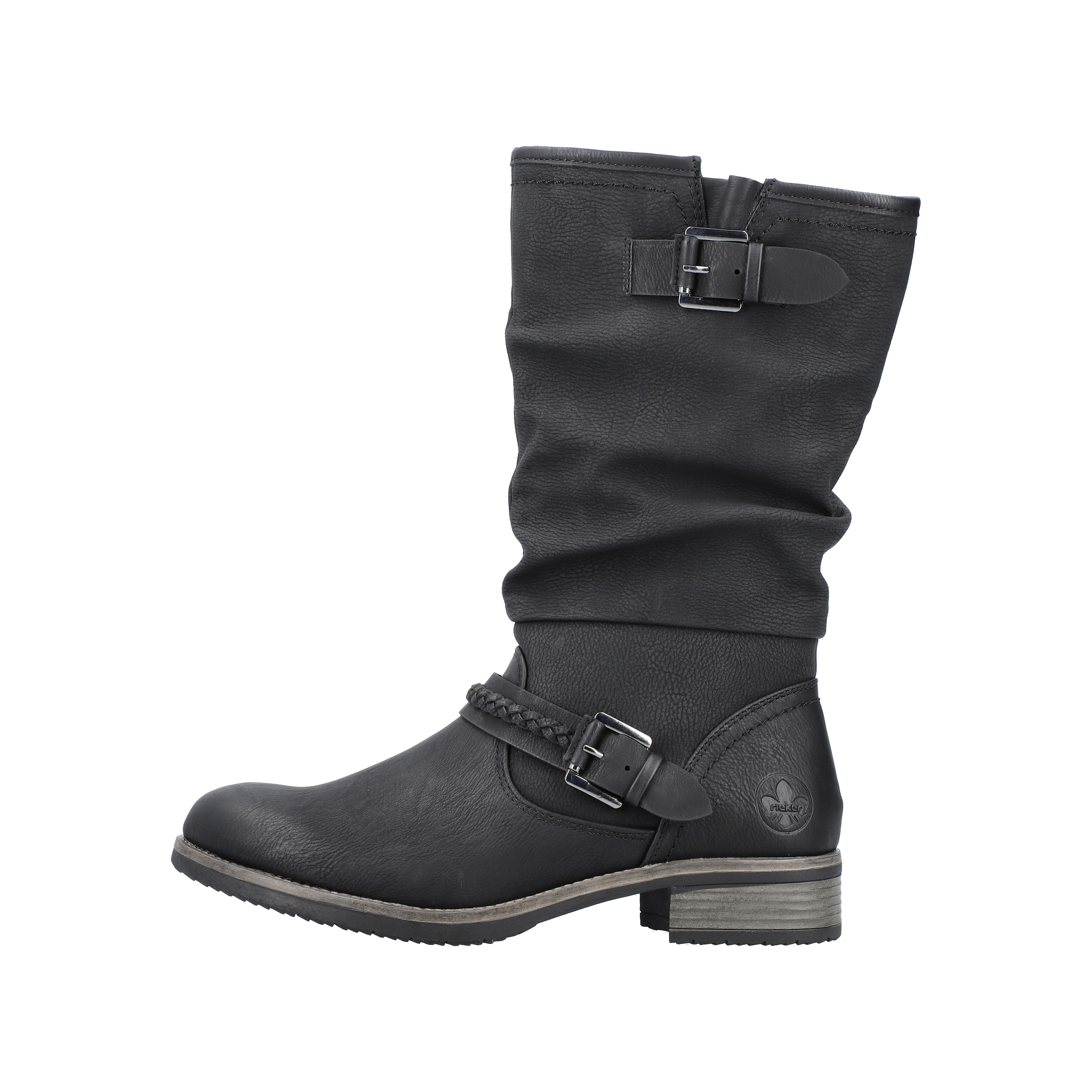 Rieker Stiefel  Winterboots, ,Blockabsatz mit gerafftem slouchy-Schaft, schmale Form
