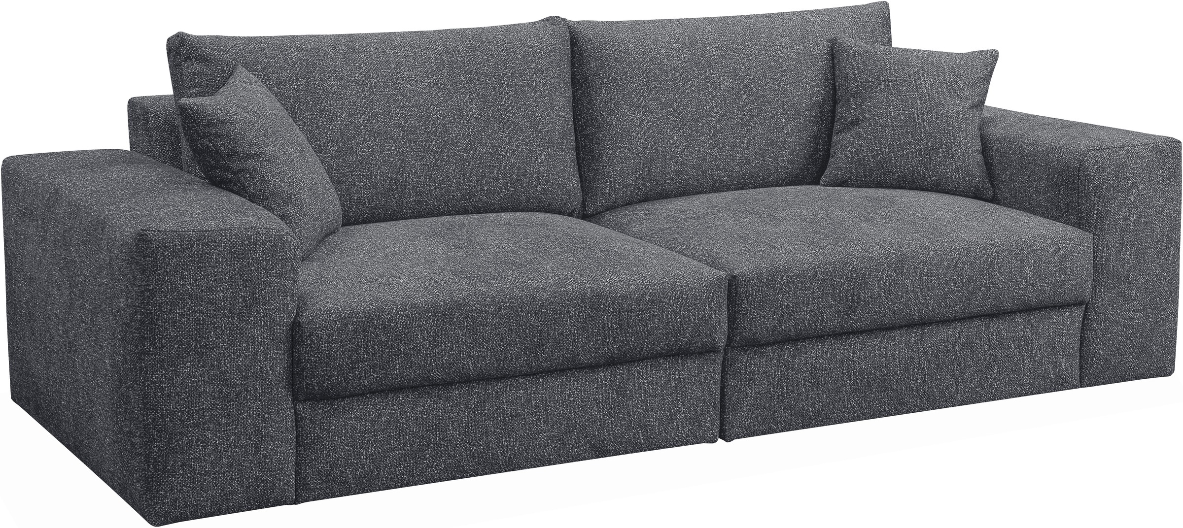 WERK2 Big-Sofa »Rozzana mit viel Platz und aktuellen Bezugsvarianten«, mit losen Rückenkissen