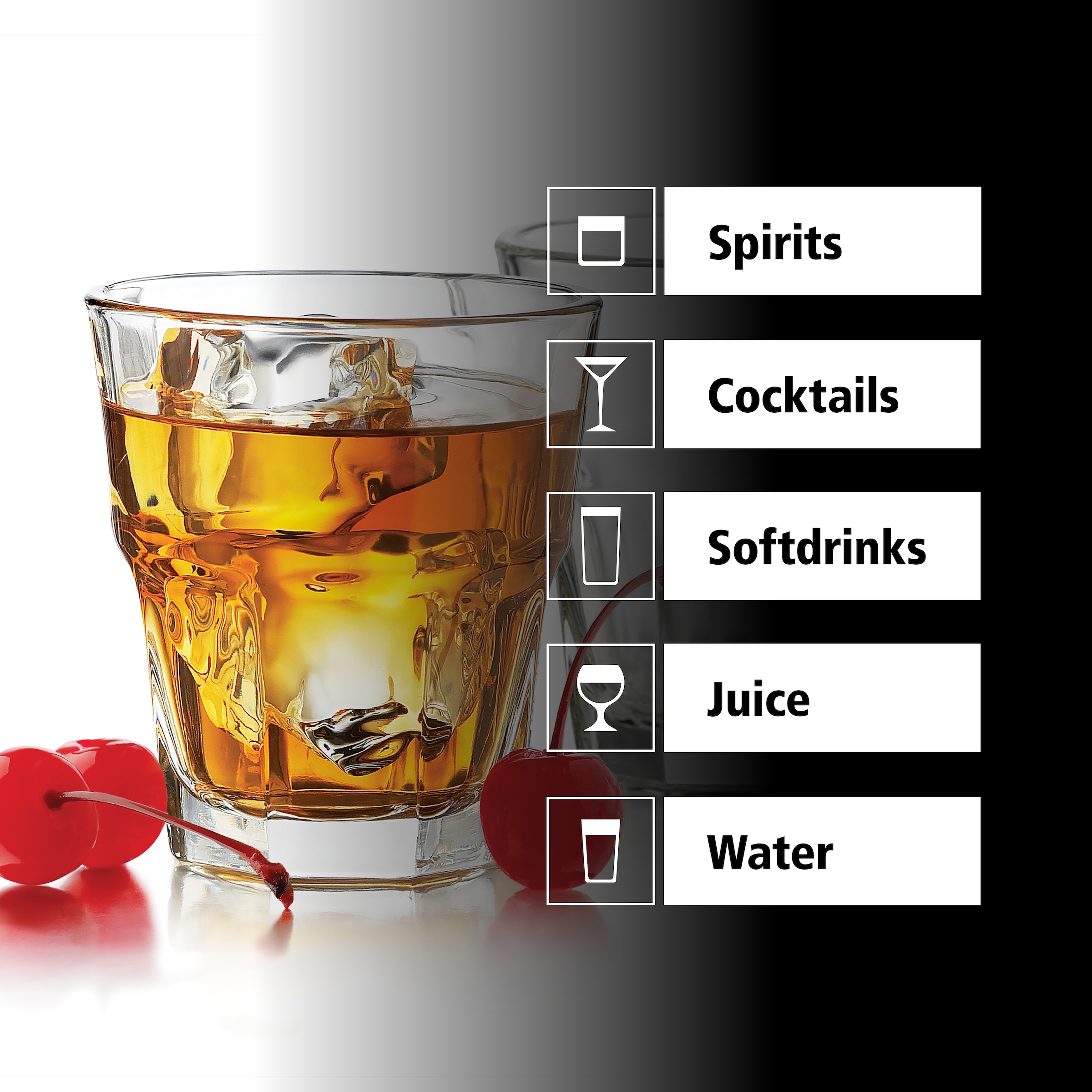 LIBBEY Gläser-Set »Rocks Glas -GIBRALTAR- 207 ml, Ø: 8 cm, H: 8 cm, 12er Set«, (Set, 12 tlg.), hochwertig verarbeitet, im modernen Design