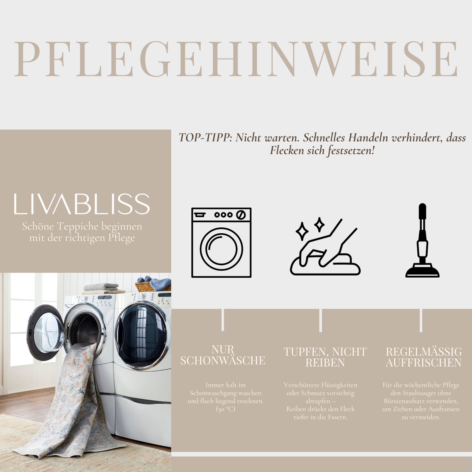 Livabliss Teppich »SYRACUSA, 275x200 cm« oval 11 mm Höhe Vintage Orientteppich, Traditional Kurzflor Boho Wohnzimmerteppich