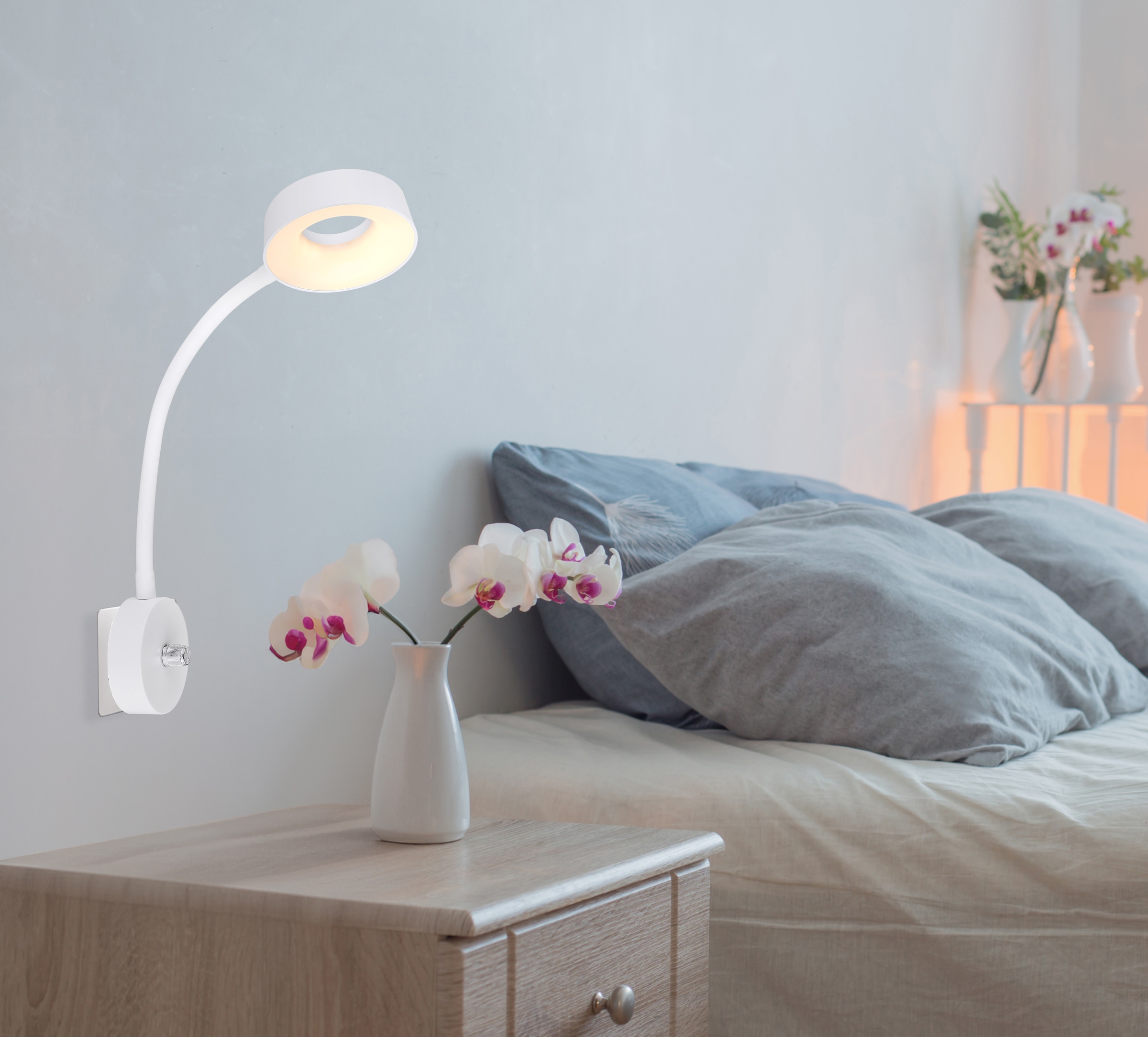 GLOBO LIGHTING LED Wandleuchte »LEHOVO«, Leuchtmittel LED-Modul | LED fest integriert, Wandlampe/Flexo/Direct-Plug-In/ BxH: 260x455mm