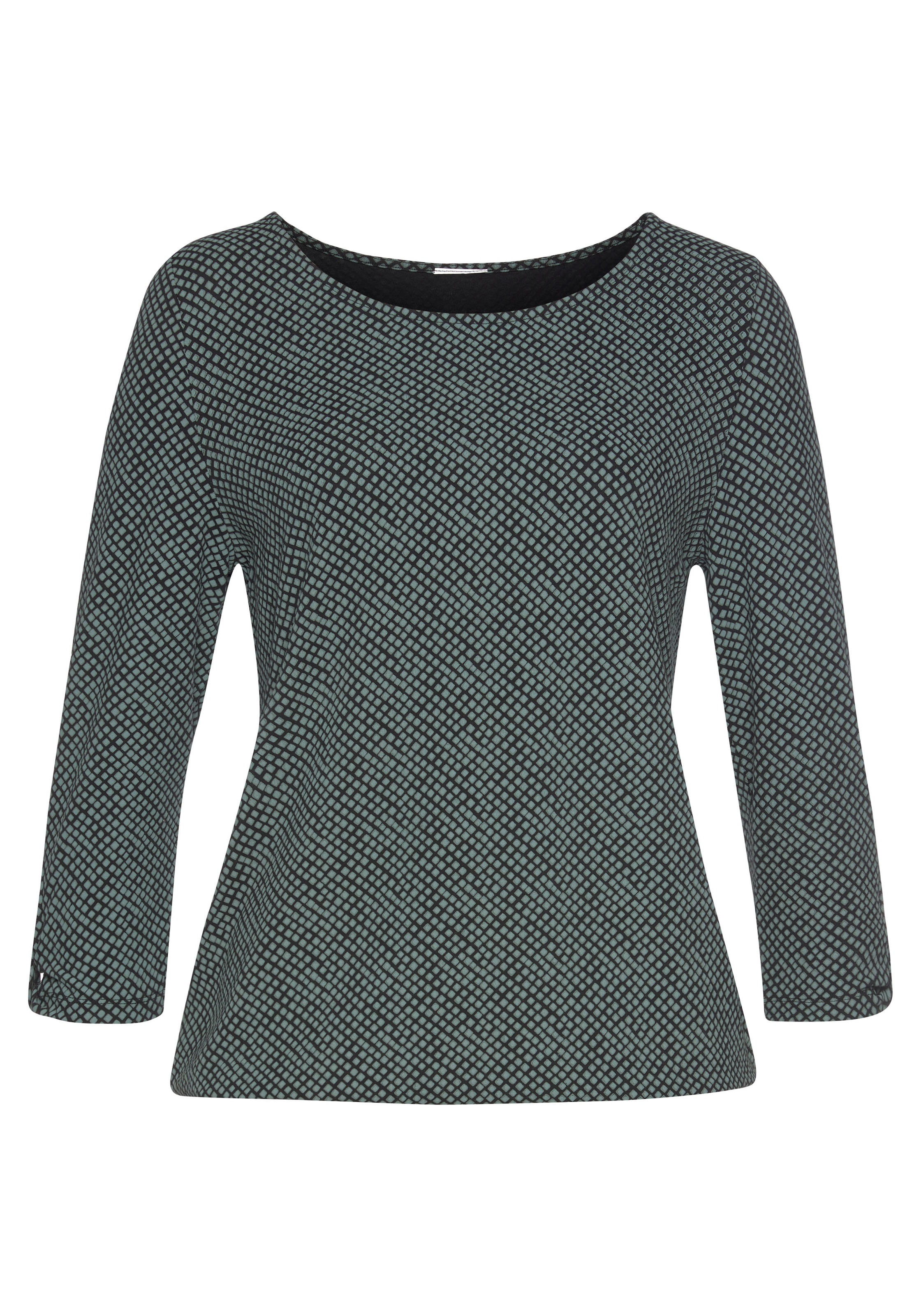 LASCANA 3/4-Arm-Shirt »mit kleinem Cut-Out am Ärmelsaum«, (2er-Pack), aus weichem Viskose-Stretch