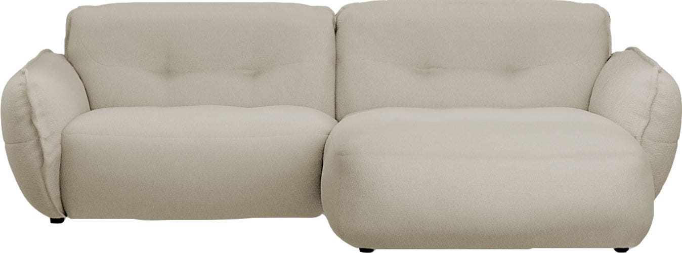 BETYPE Ecksofa »Be Fluffy«, Softes Sitzgefühl, moderne Kedernaht, hochwertiger Bezug