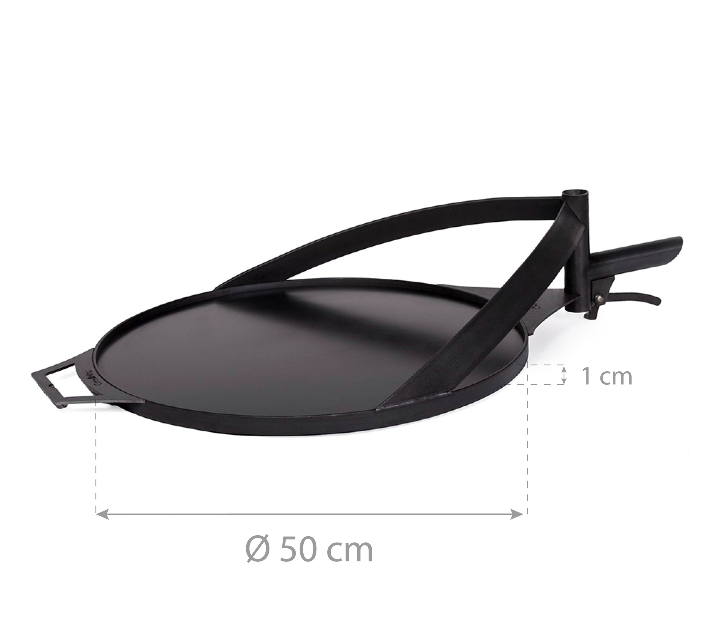 CookKing Grillpfanne »CookKing Stahl Grillplatte Für Bandito und Montana X Ø 50 cm«, Stahl, für Bandito und Montana X, Ø 50 cm