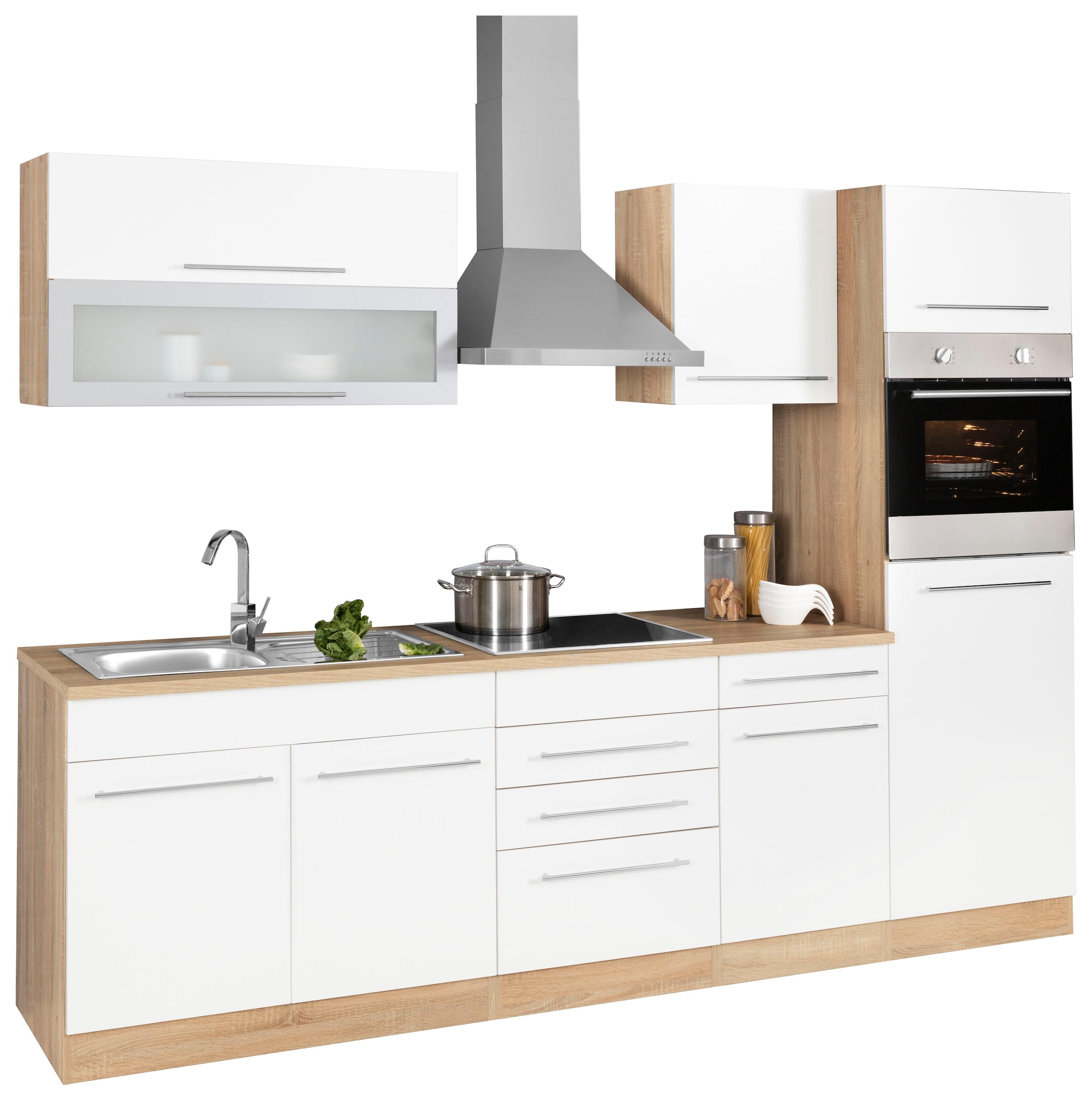 KOCHSTATION Küchenzeile »KS-Eton« ohne E-Geräte, Breite 270 cm